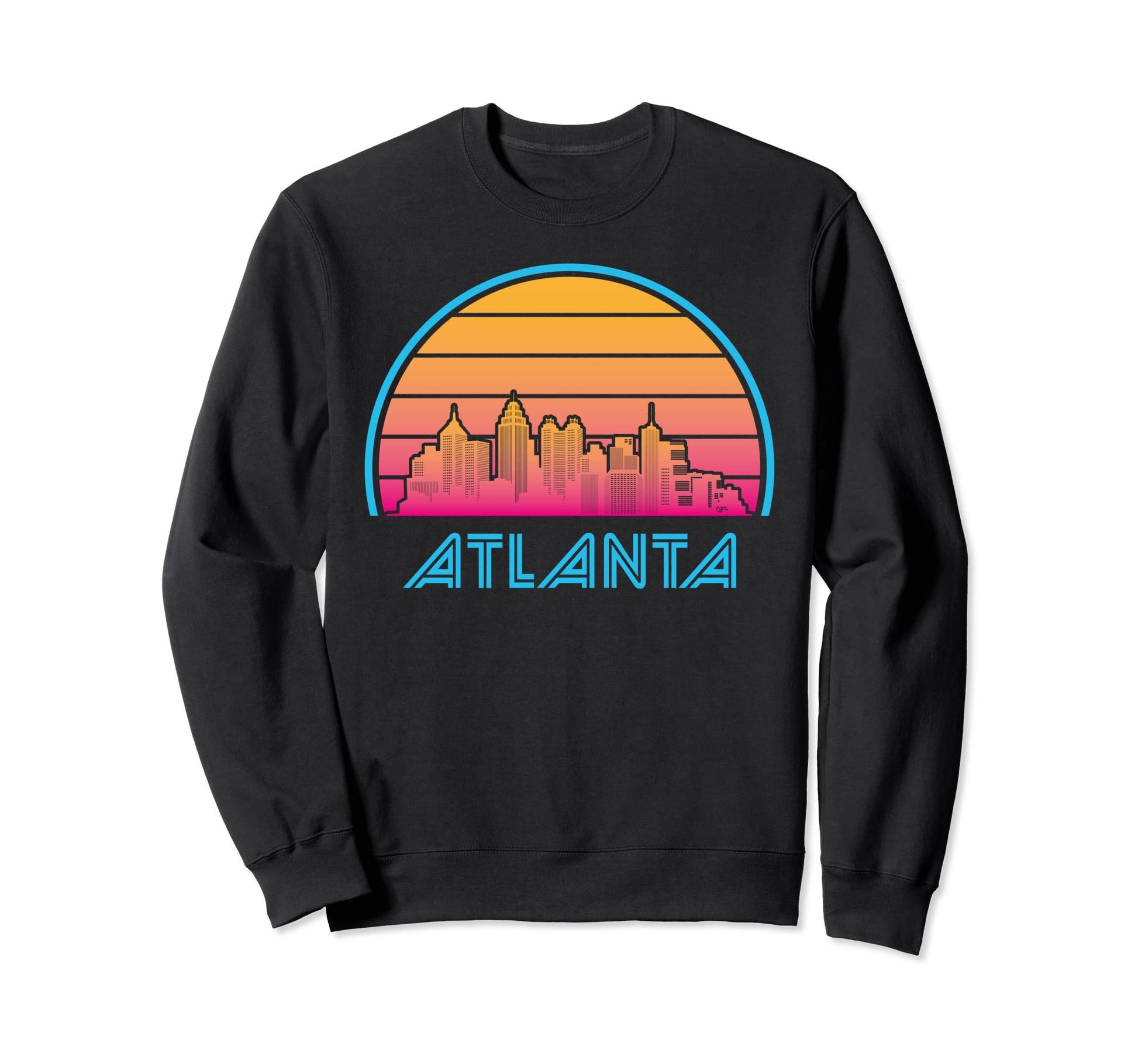 Atlanta Georgia Skyline City Sweatshirt - Novelty Apparel for Adults - T-Shirt, Sweatshirt, Hoodie