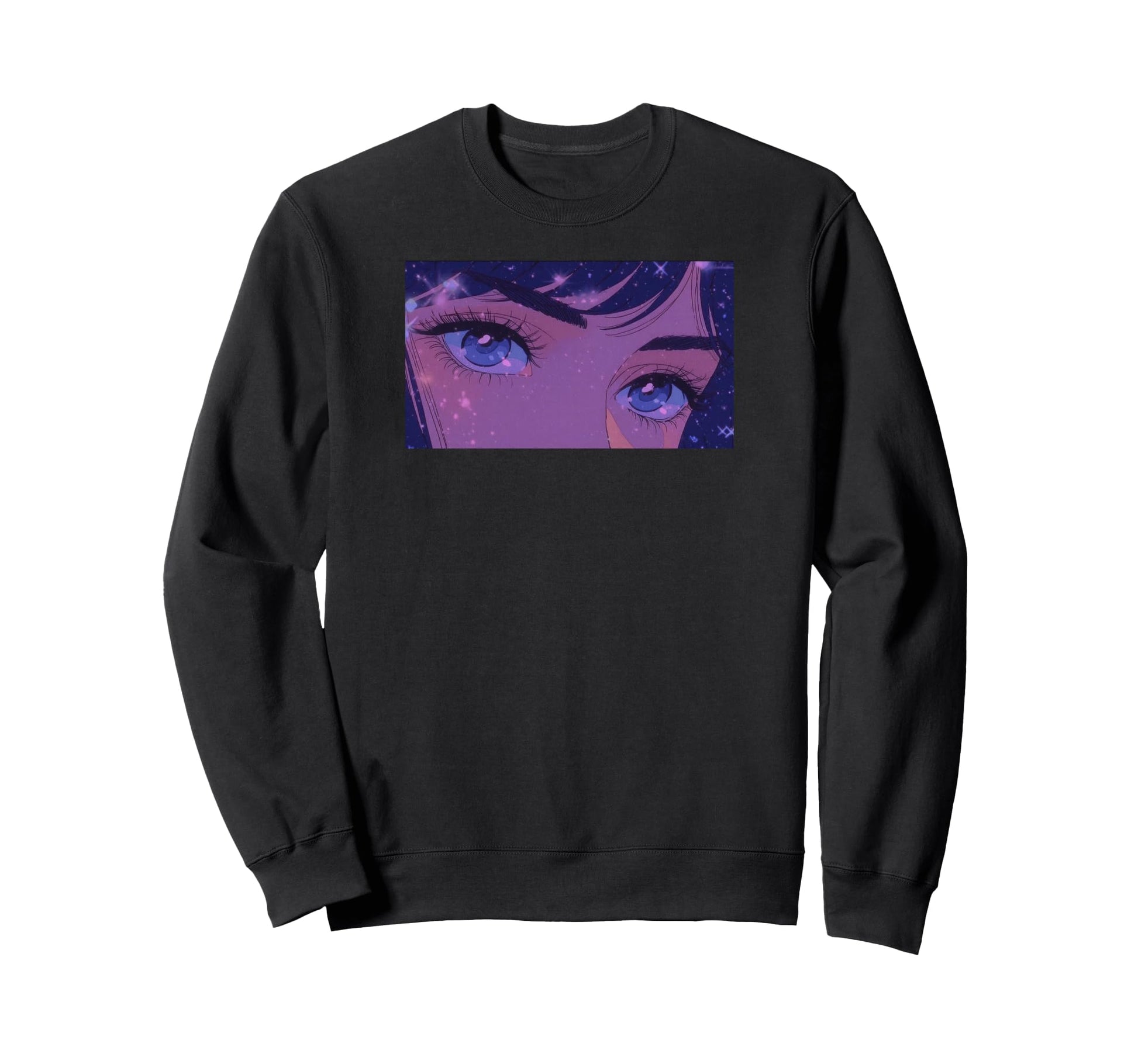 Dreamy Anime Eyes Vaporwave Sweatshirt - Novelty Apparel Men Women - T-Shirt, Sweatshirt, Hoodie