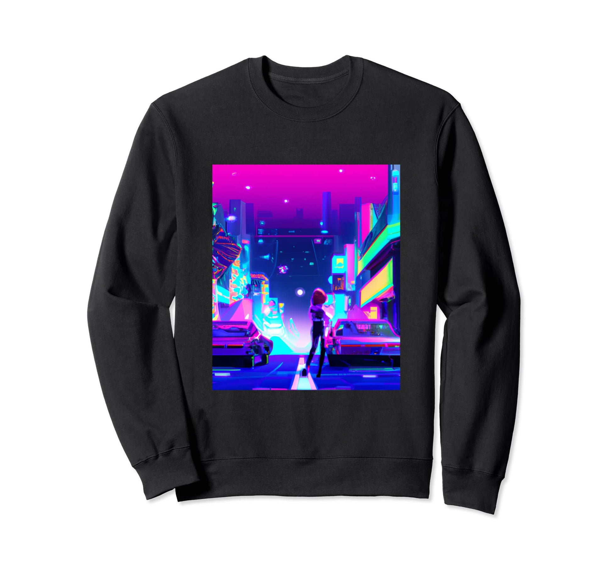 Vaporwave Car Synthwave Sweatshirt - Streetwear Style Unisex - T-Shirt, Sweatshirt, Hoodie