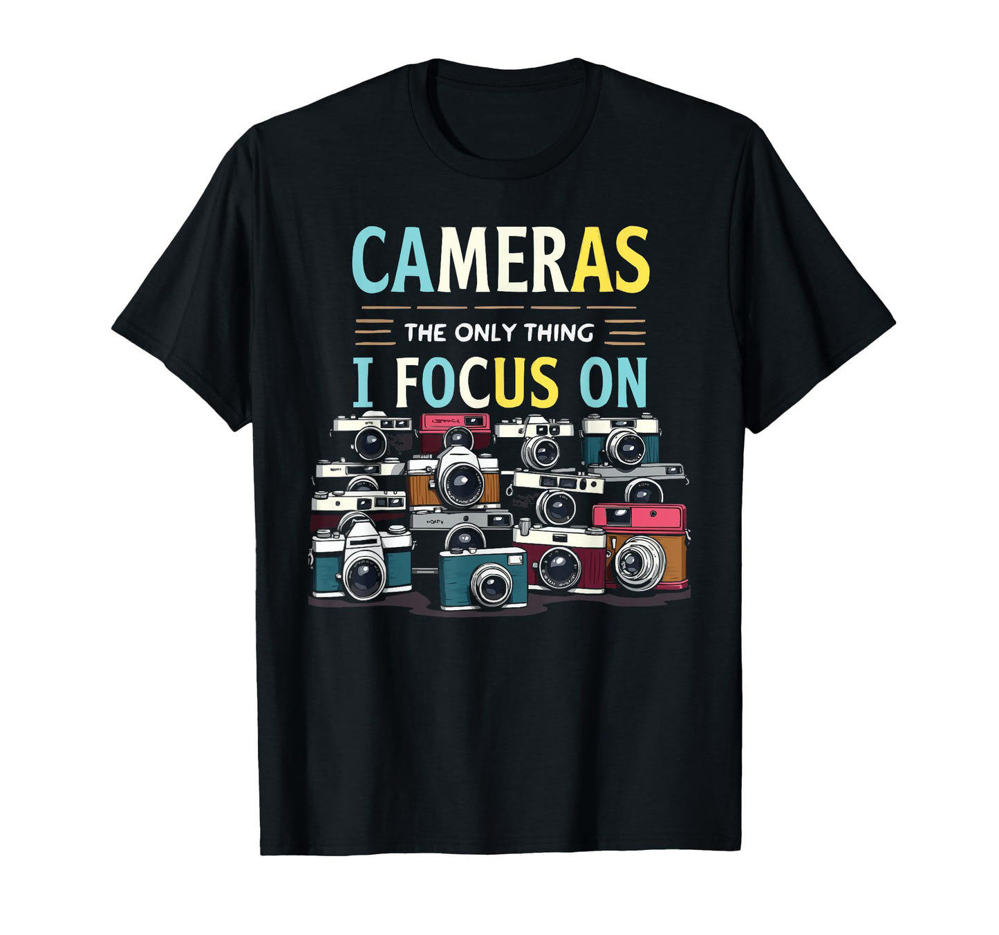 Camera Collector Cameraman Photography T-Shirt - Unique Graphic Unisex - T-Shirt, Sweatshirt, Hoodie