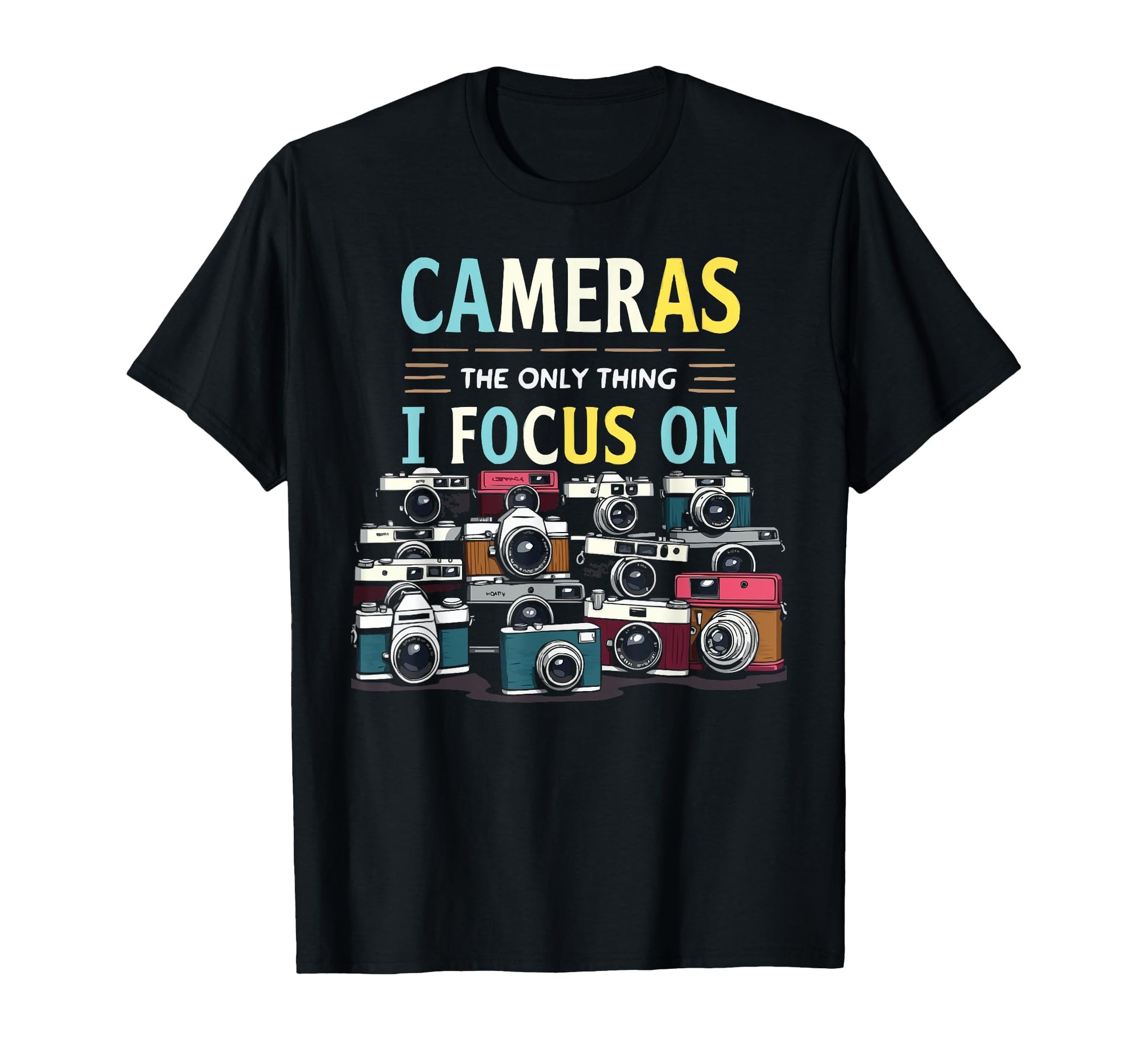 Camera Collector Cameraman Photography T-Shirt - Unique Graphic Unisex - T-Shirt, Sweatshirt, Hoodie