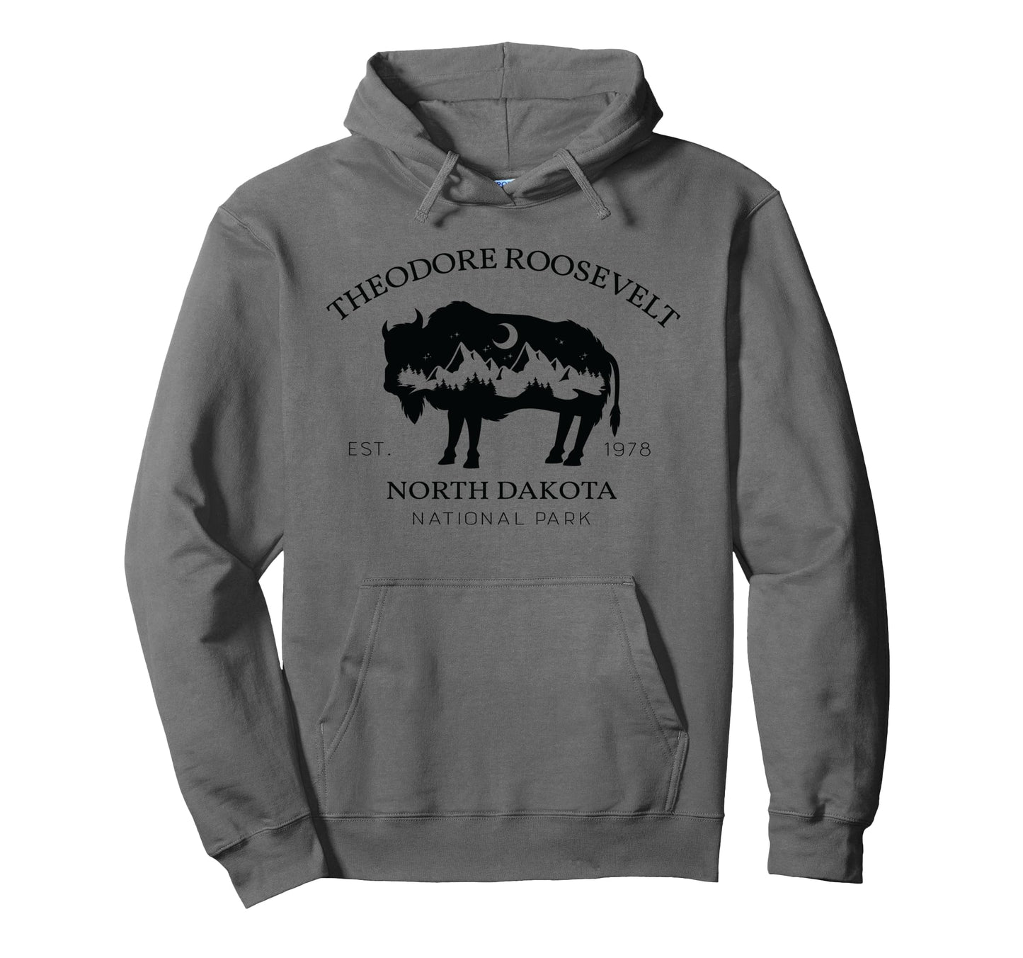 Us Theodore Roosevelt National Park North Hoodie - Minimalist Print Unisex - T-Shirt, Sweatshirt, Hoodie