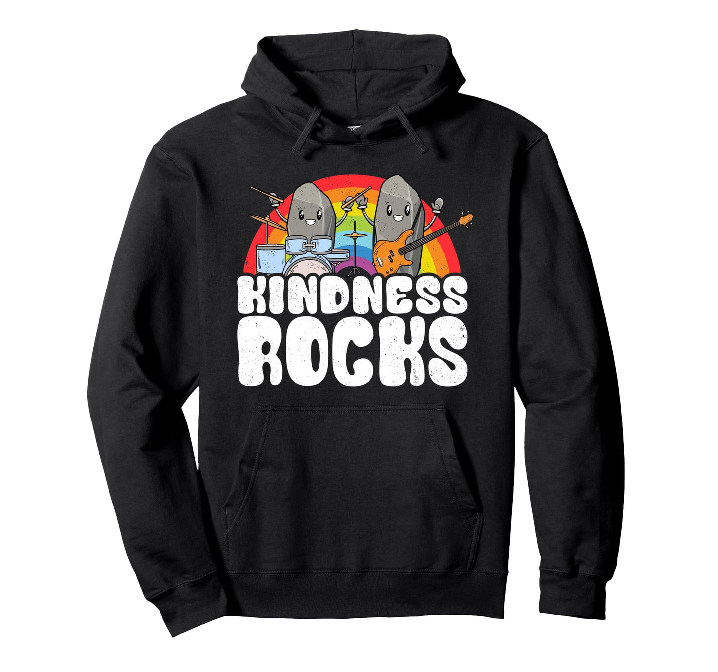 Anti Bullying Rainbow Hippie Music Hoodie - Aesthetic Graphic Unisex - T-Shirt, Sweatshirt, Hoodie
