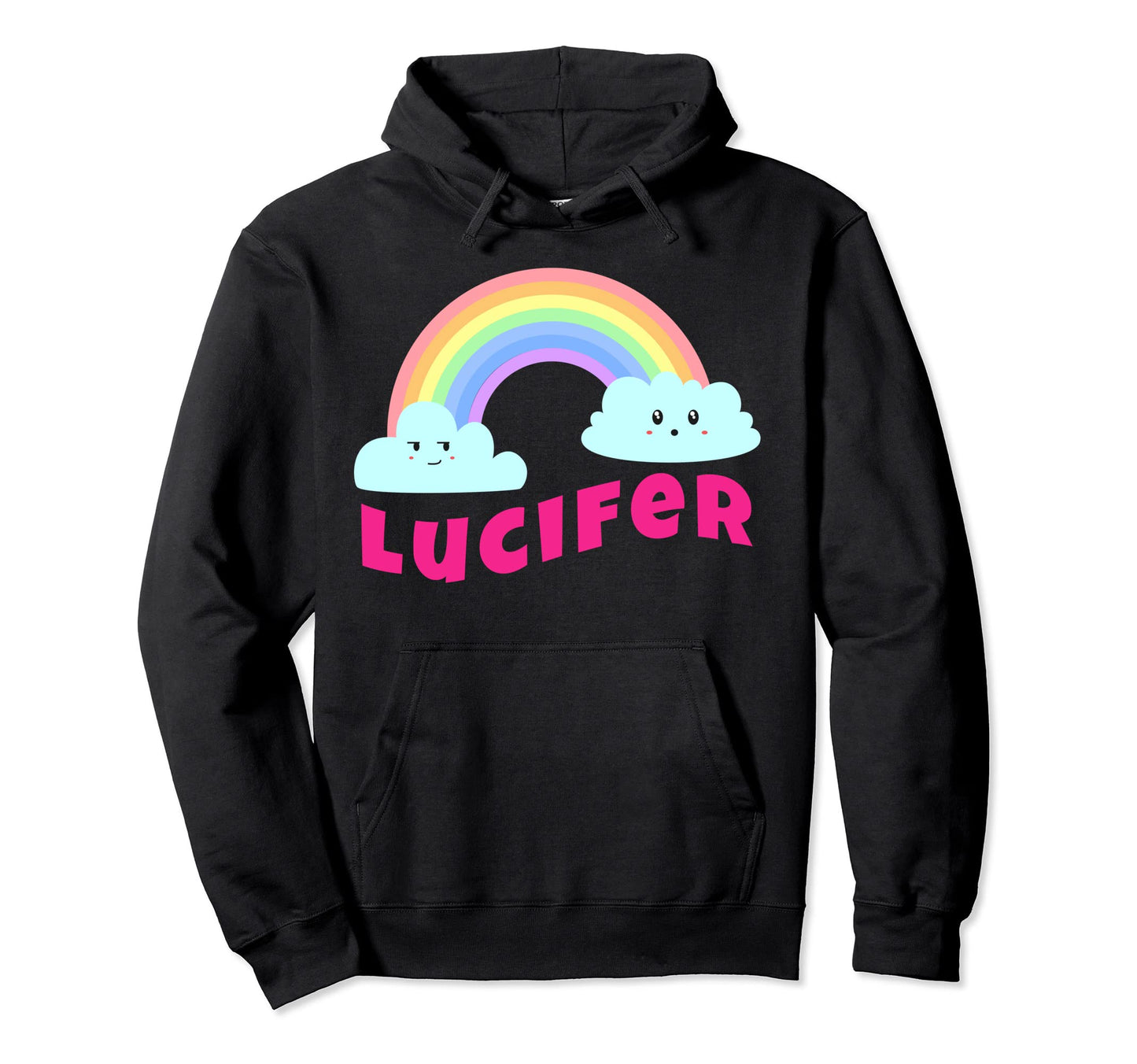 Lucifer Shirts Sarcastic Rainbow Funny Hoodie - Graphic Print for Adults - T-Shirt, Sweatshirt, Hoodie