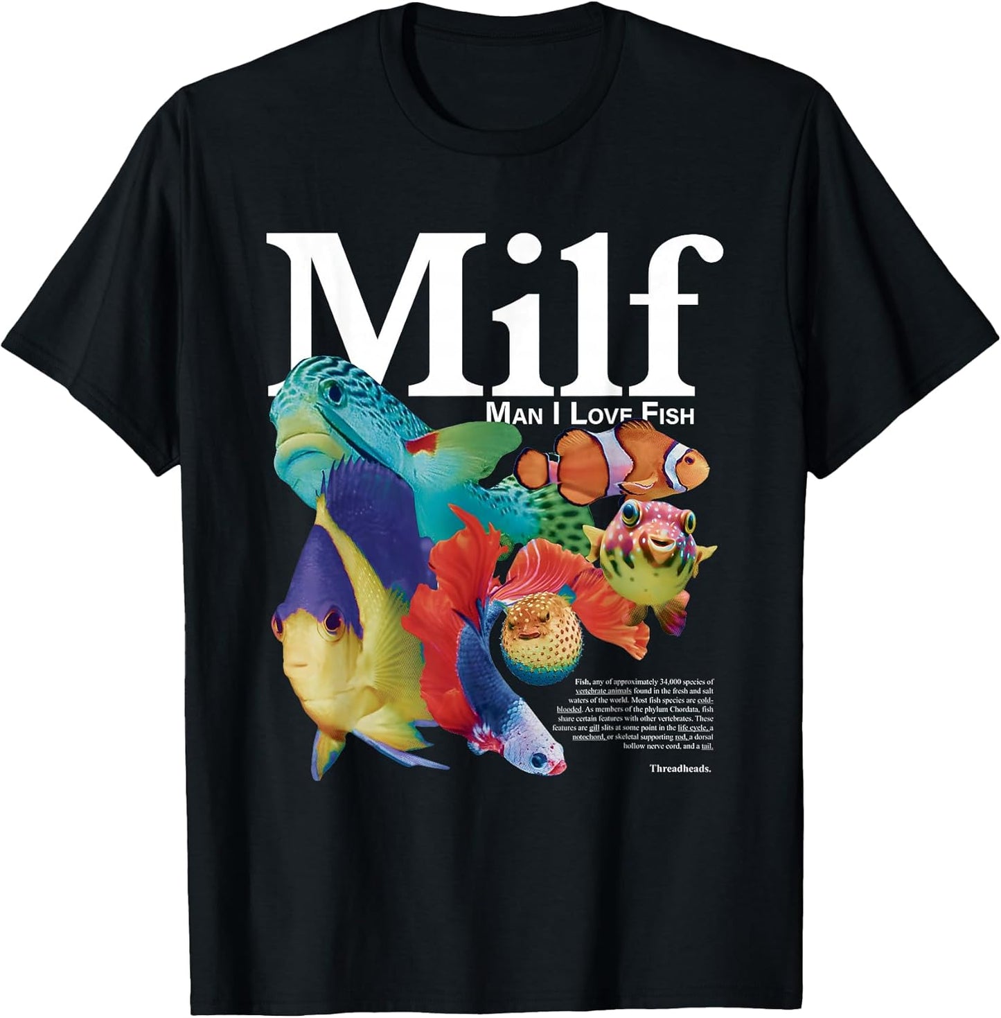 MILF Man I Love Fish - Adult & Kids T-Shirts, Sweatshirts & Hoodies apparel design preview 1