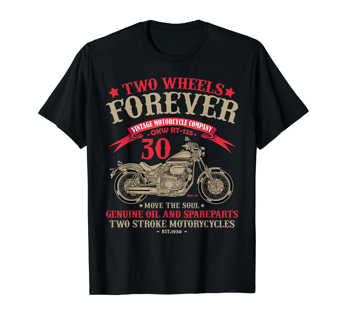 Two Wheels Motorcycle Bike Enthusiast T-Shirt - Trendy Graphic Men Women - T-Shirt, Sweatshirt, Hoodie