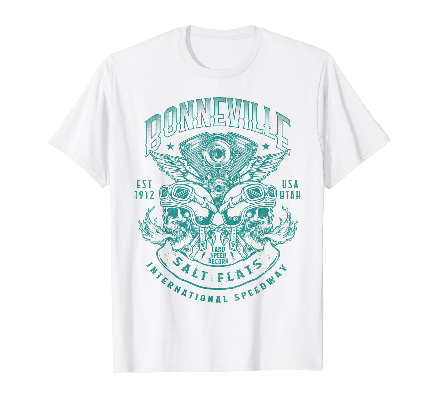 Bonneville Salt Flats Motorcycle T-Shirt - Minimalist Print for Adults - T-Shirt, Sweatshirt, Hoodie