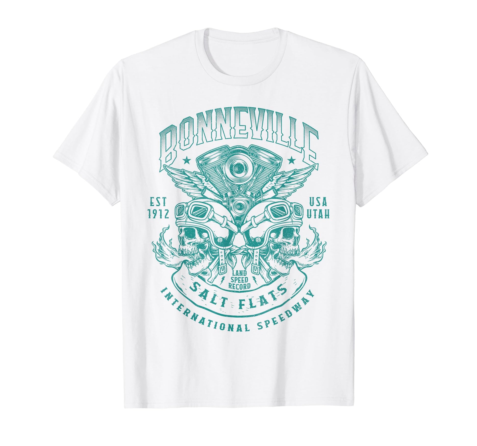 Bonneville Salt Flats Motorcycle T-Shirt - Minimalist Print for Adults - T-Shirt, Sweatshirt, Hoodie