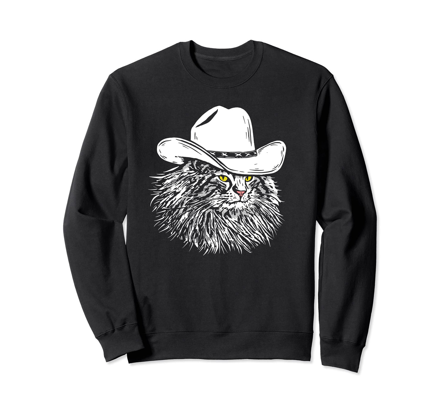 Meowdy Funny Country Music Cat Sweatshirt - Custom Art Print Men Women - T-Shirt, Sweatshirt, Hoodie