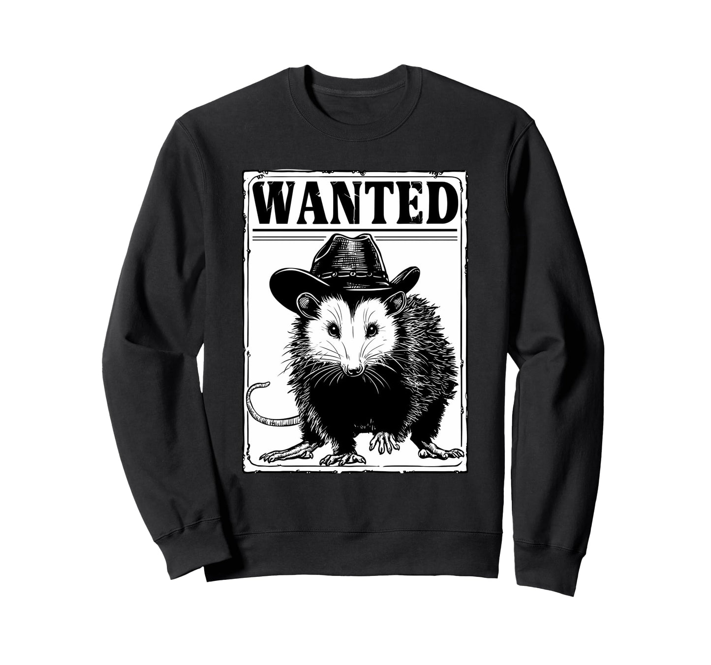 Opossum Cowboy Rodeo Cowgirl Possum Sweatshirt - Graphic Print for Adults - T-Shirt, Sweatshirt, Hoodie
