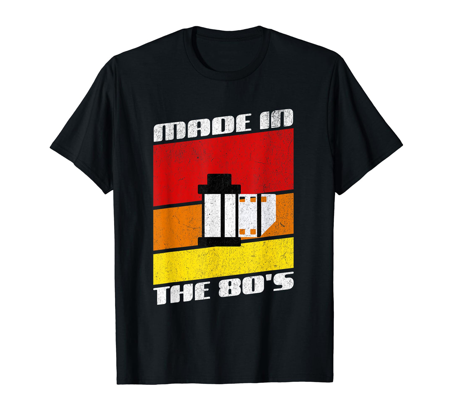 Made 80S Camera Film Roll 80S 90S T-Shirt - Trendy Graphic for Adults - T-Shirt, Sweatshirt, Hoodie