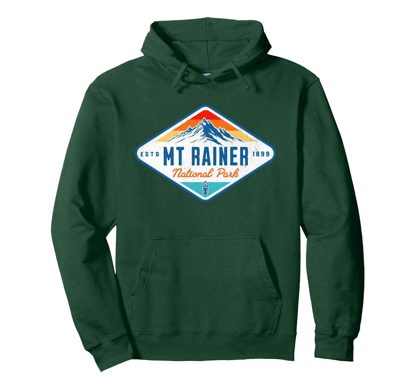 Mount Rainer National Park Washington Hoodie - Trendy Graphic Men Women - T-Shirt, Sweatshirt, Hoodie