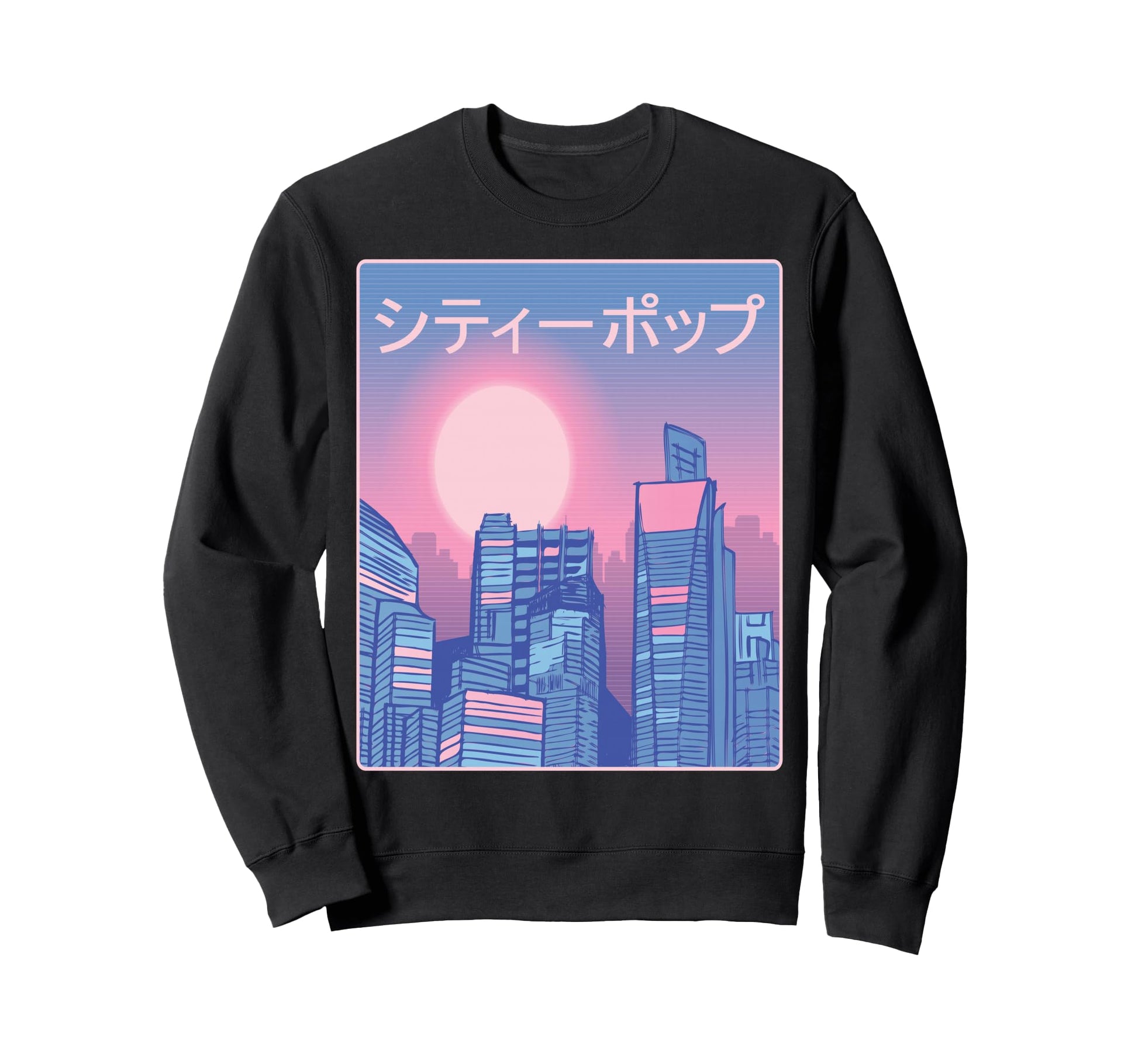 Japanese City Pop Tokyo 70S 80S Sweatshirt - Aesthetic Graphic for Adults - T-Shirt, Sweatshirt, Hoodie