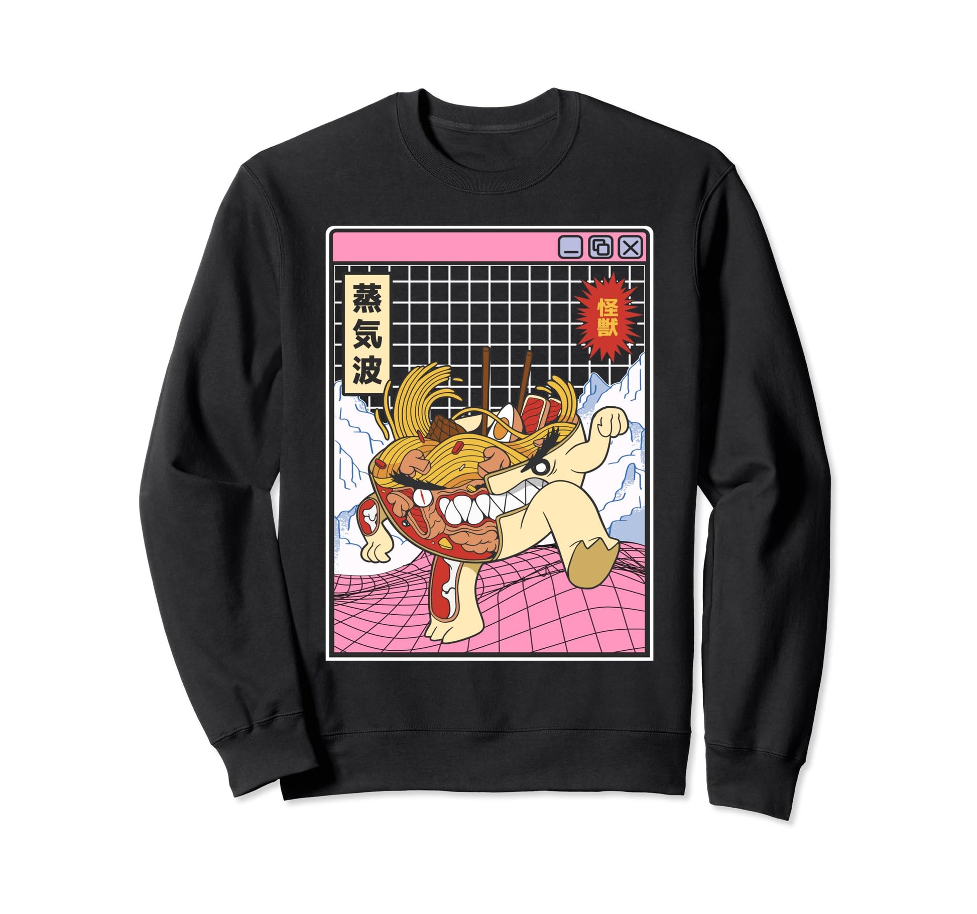 Ramen Noodles X Ray Kawaii Grid Sweatshirt - Custom Art Print Men Women - T-Shirt, Sweatshirt, Hoodie