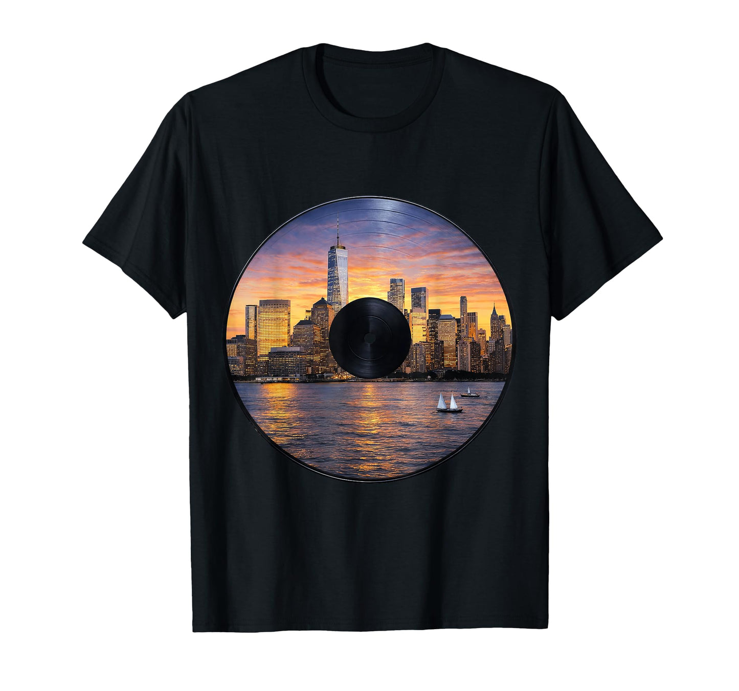 Vinyl Music Record Player Sweatshirt - Custom Art Print Unisex - T-Shirt, Sweatshirt, Hoodie