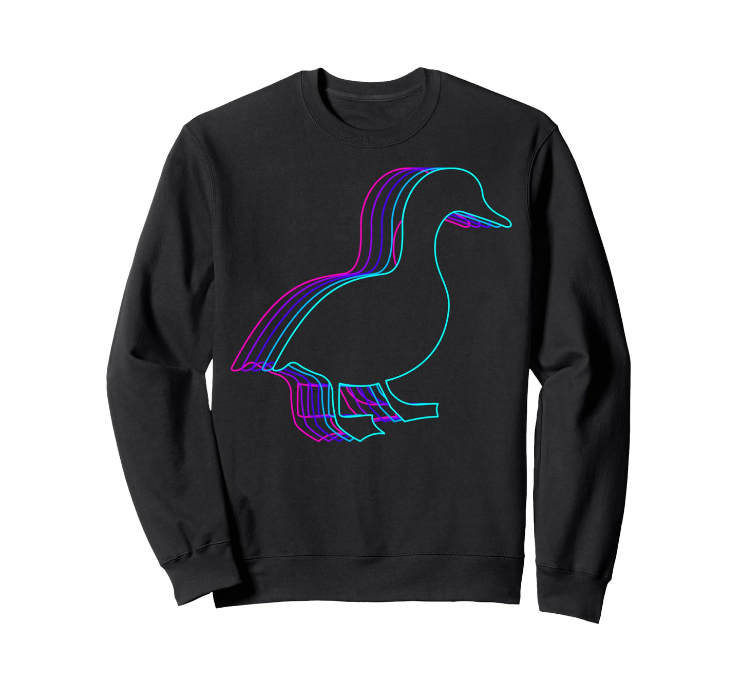 Ducks Animal Vaporwave Sweatshirt - Aesthetic Graphic Men Women - T-Shirt, Sweatshirt, Hoodie