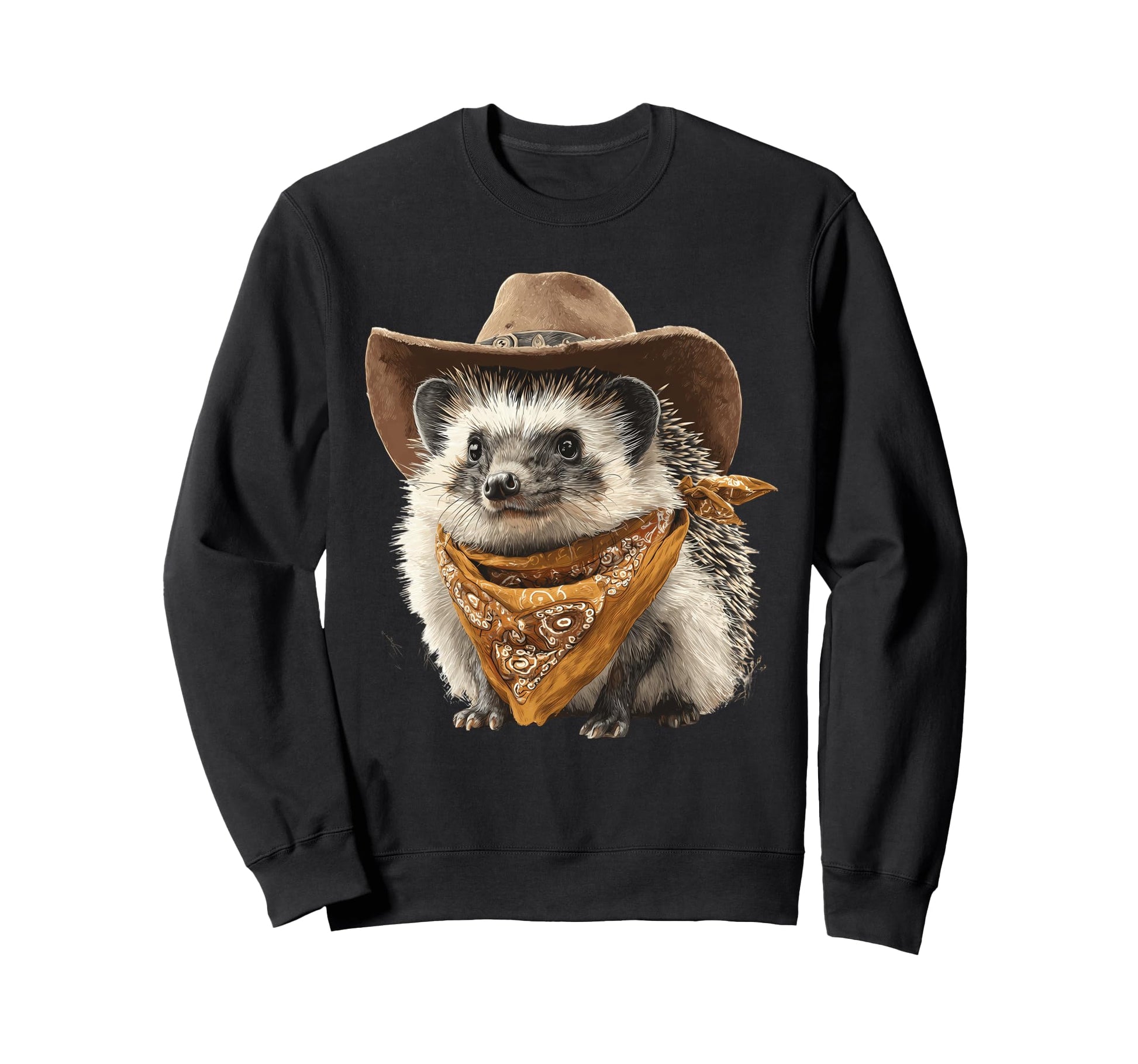 Hedgehog Cowboy Rodeo Cowgirl Sweatshirt - Streetwear Style for Adults - T-Shirt, Sweatshirt, Hoodie
