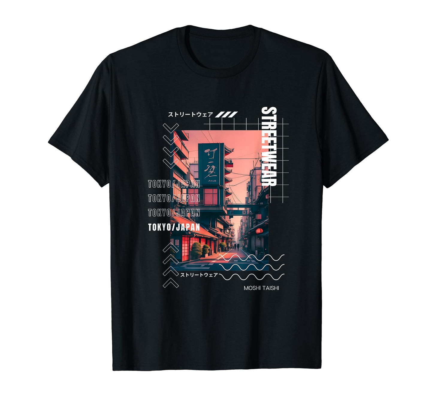 Japanese Streetwear Vaporwave Otaku T-Shirt - Custom Art Print Men Women - T-Shirt, Sweatshirt, Hoodie