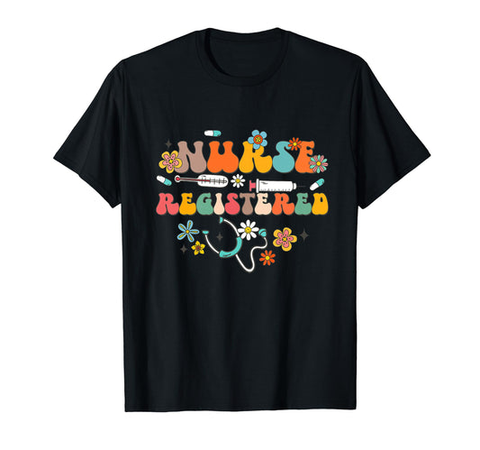 Boho Registered Nurse Stethoscope T-Shirt - Fun Novelty Design for Adults - T-Shirt, Sweatshirt, Hoodie