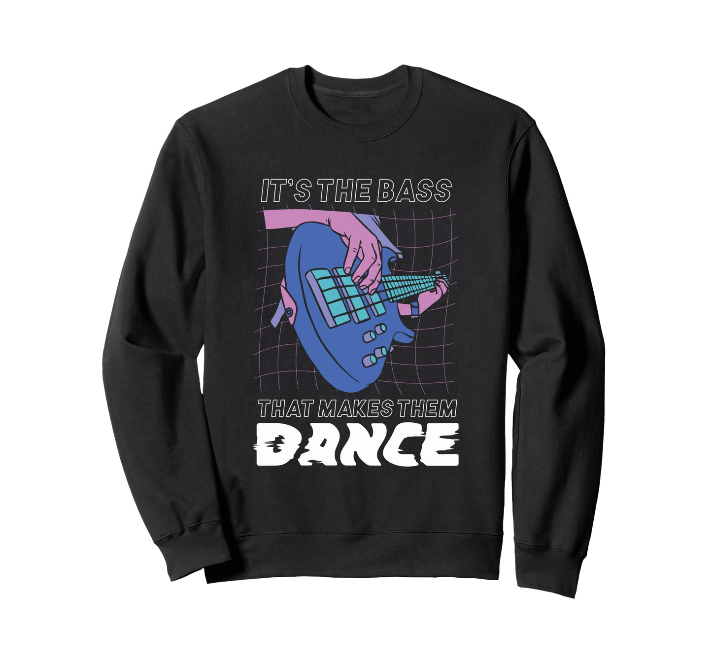 Synthwave Vaporwave Aesthetic Bass Sweatshirt - Trendy Graphic Unisex - T-Shirt, Sweatshirt, Hoodie