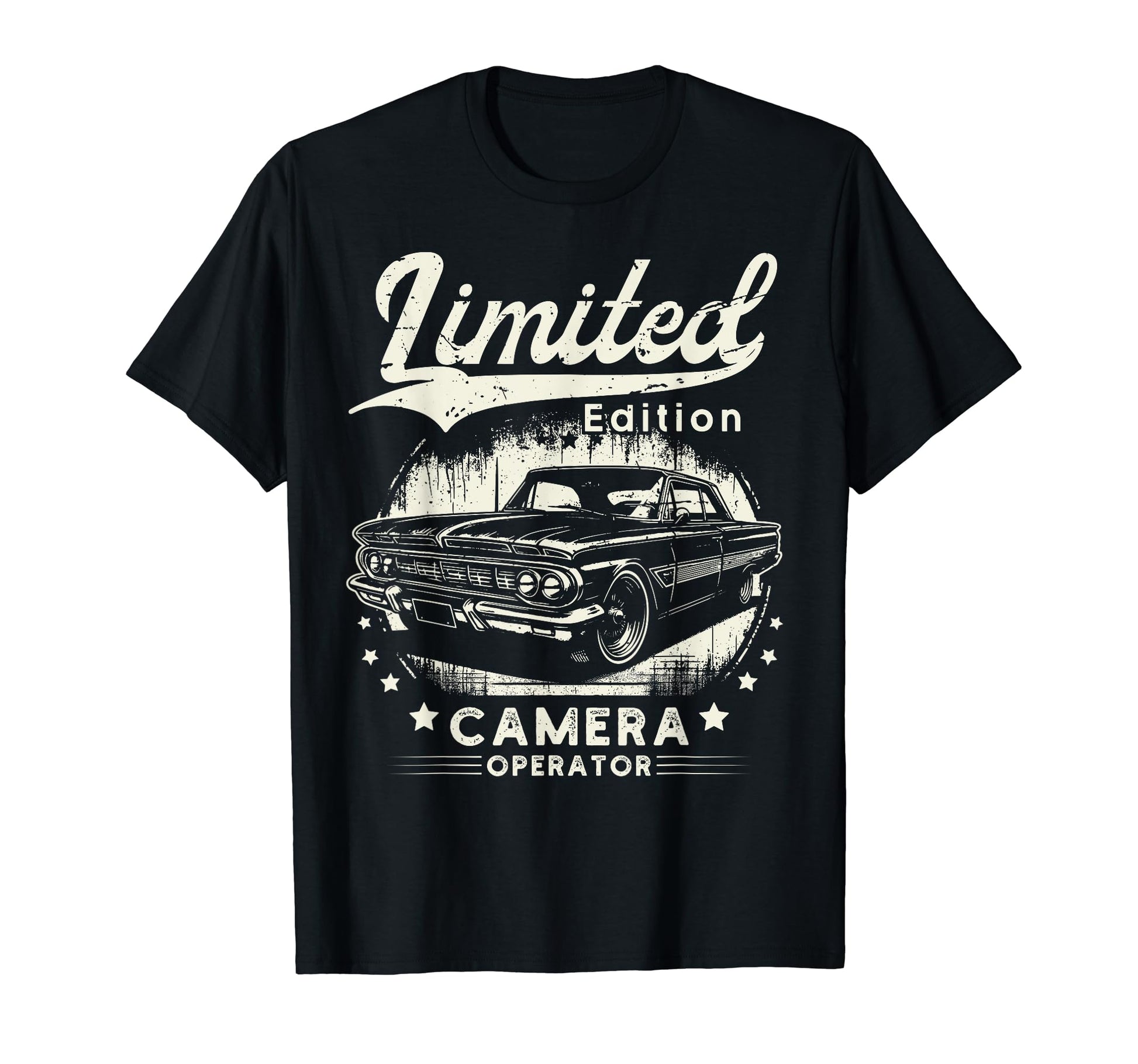 Camera Operator Job Car Birthday Worker T-Shirt - Minimalist Print Unisex - T-Shirt, Sweatshirt, Hoodie