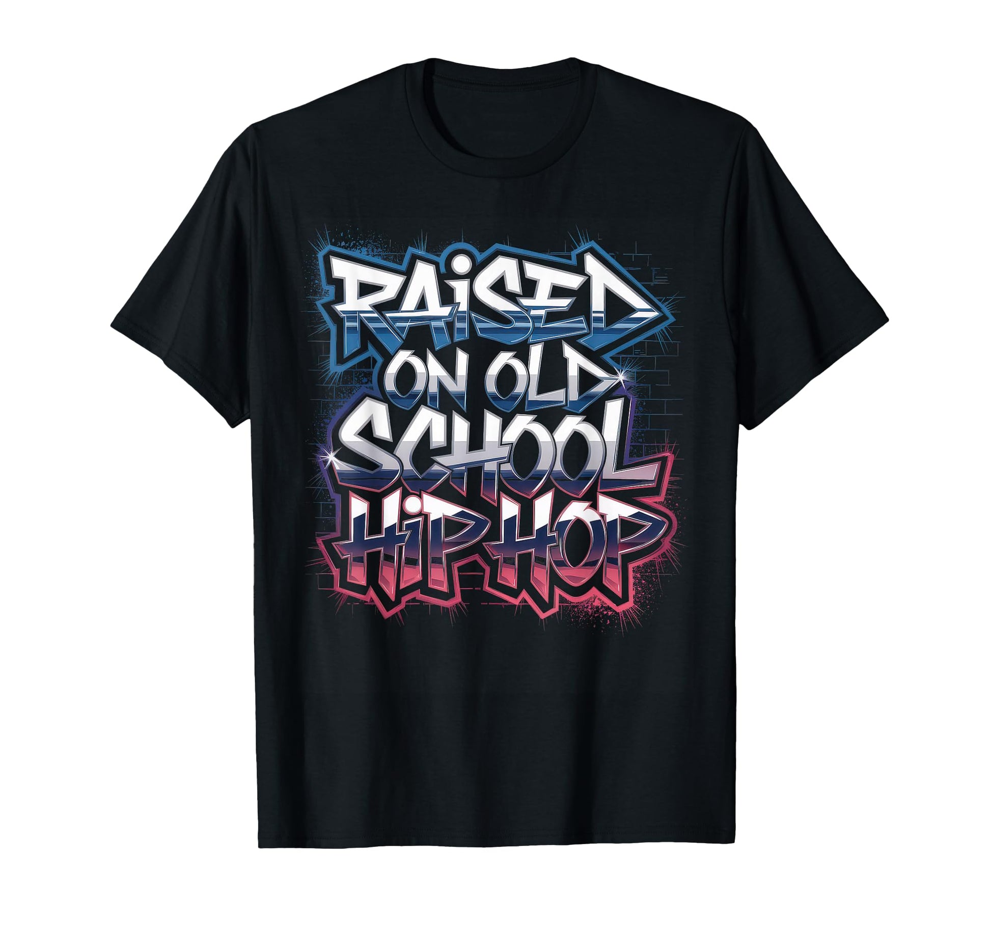 Raised Old School Hip Hop Cassette T-Shirt - Trendy Graphic Unisex - T-Shirt, Sweatshirt, Hoodie
