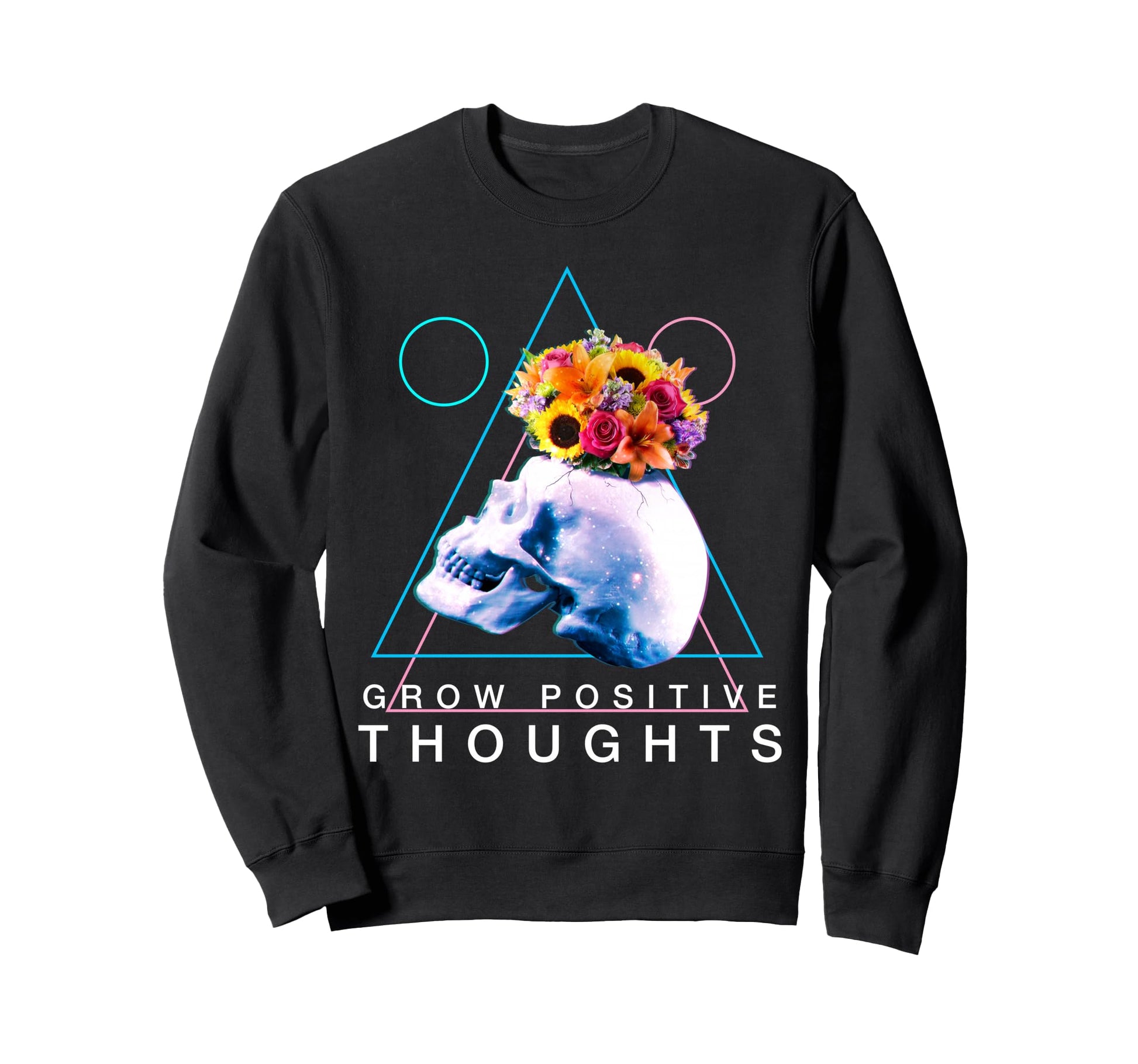 Grow Positive Thoughts Vaporwave Sweatshirt - Unique Graphic Men Women - T-Shirt, Sweatshirt, Hoodie