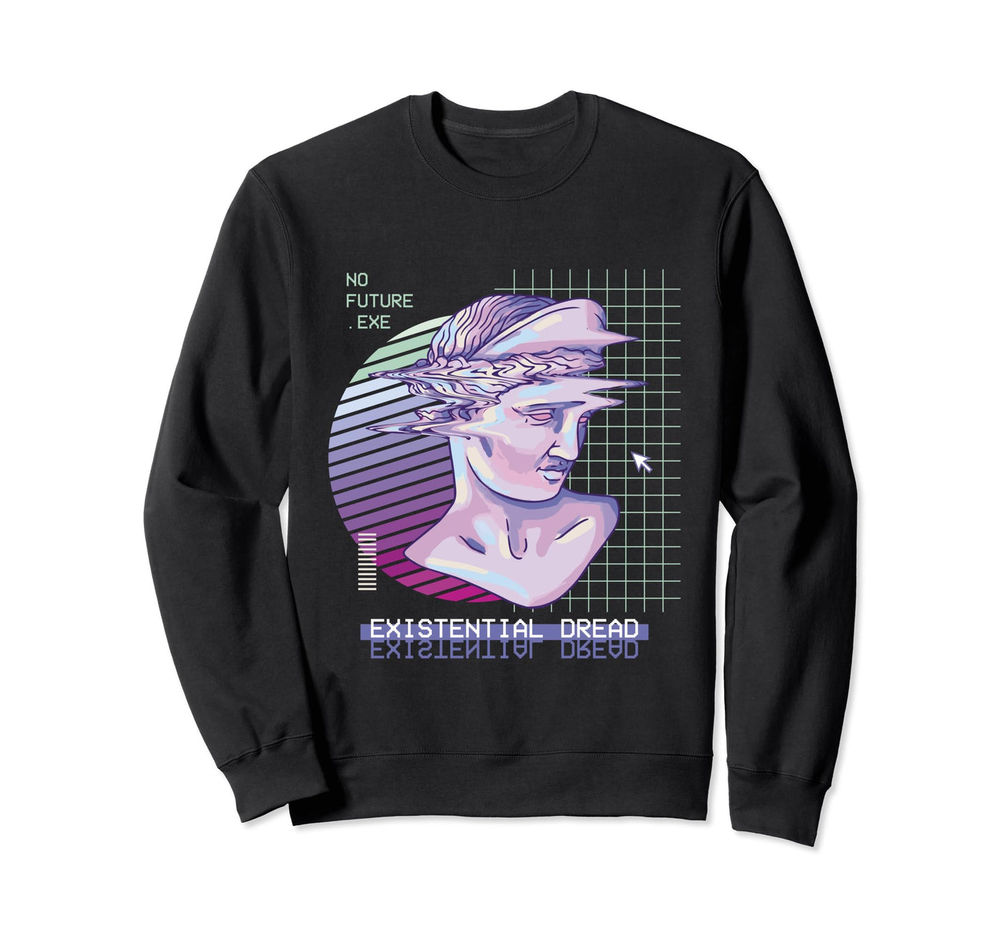 Existential Dread Vaporwave Sweatshirt - Trendy Graphic for Adults - T-Shirt, Sweatshirt, Hoodie