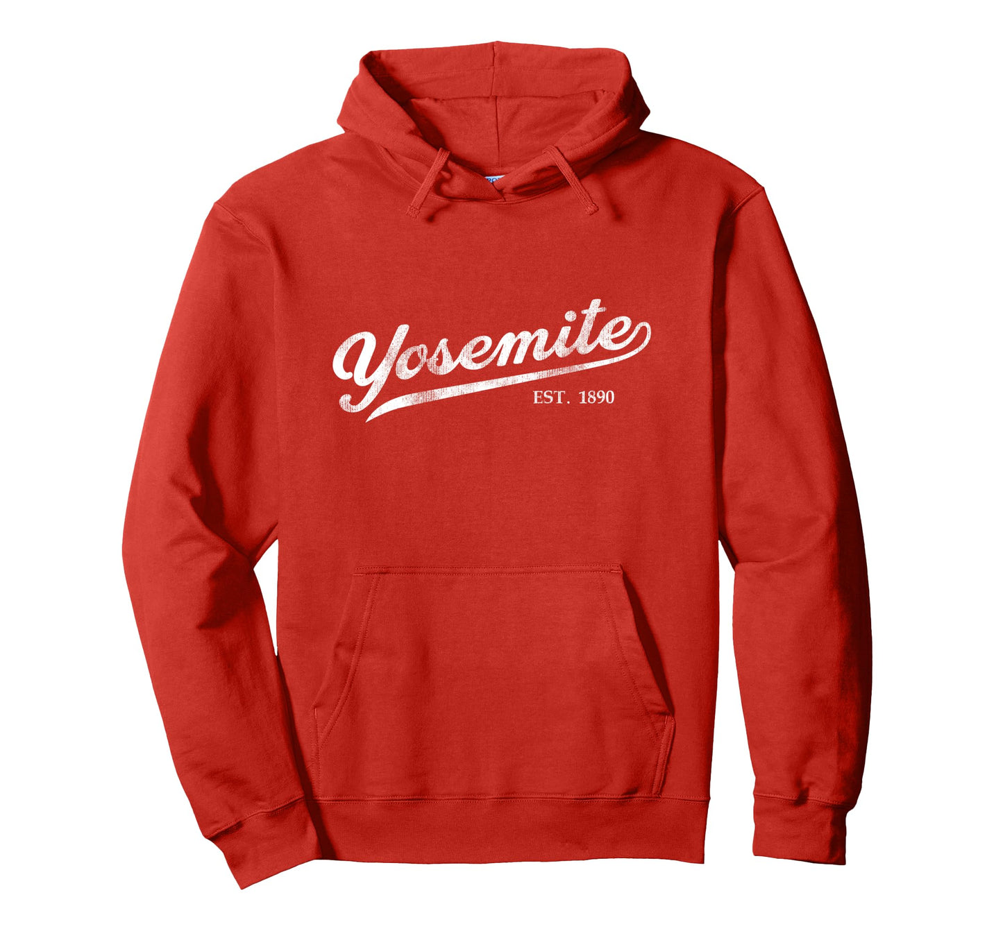 Yosemite Vacation Souvenir Cursive Script Hoodie - Graphic Print for Adults - T-Shirt, Sweatshirt, Hoodie