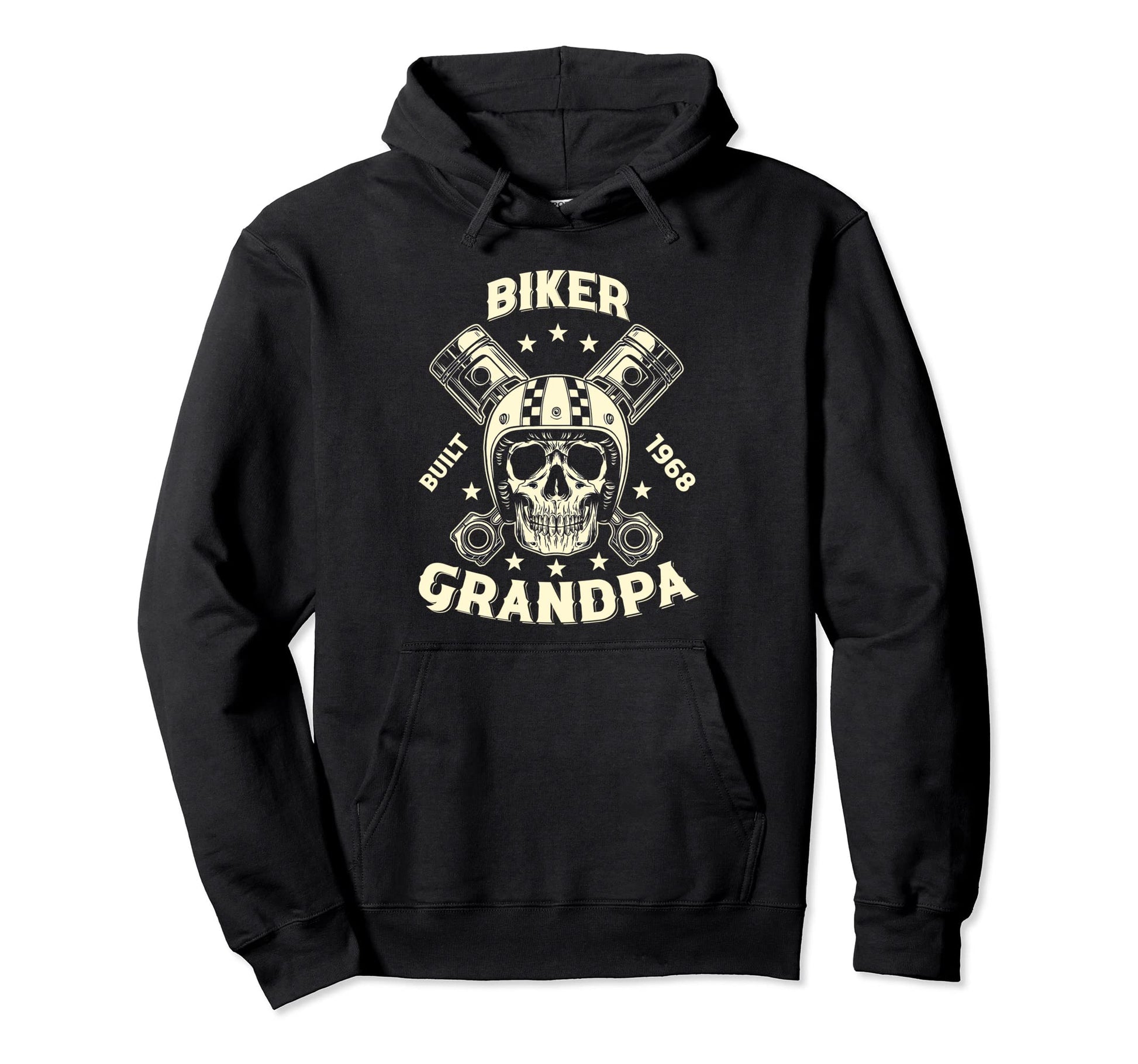 55Th Birthday Motorcycle Biker Hoodie - Minimalist Print for Adults - T-Shirt, Sweatshirt, Hoodie