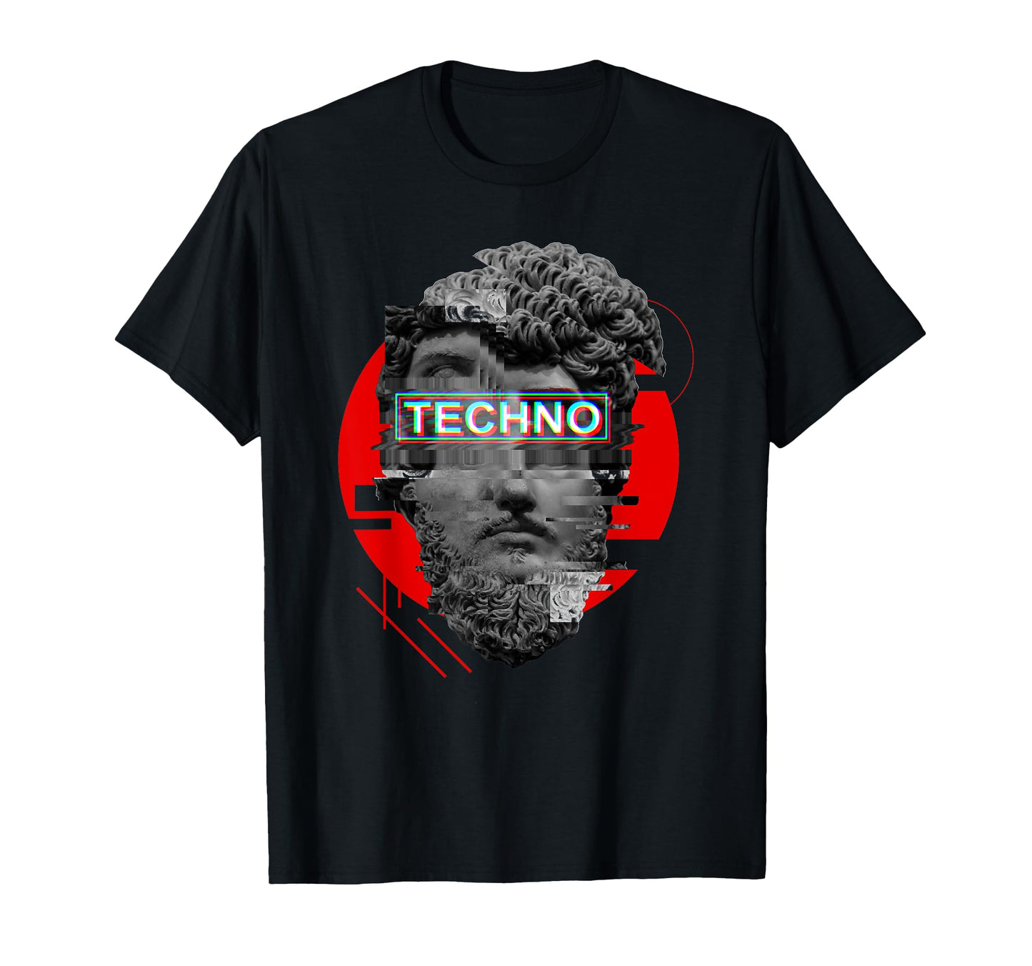 Techno Aesthetic Vaporwave Greek T-Shirt - Novelty Apparel for Adults - T-Shirt, Sweatshirt, Hoodie