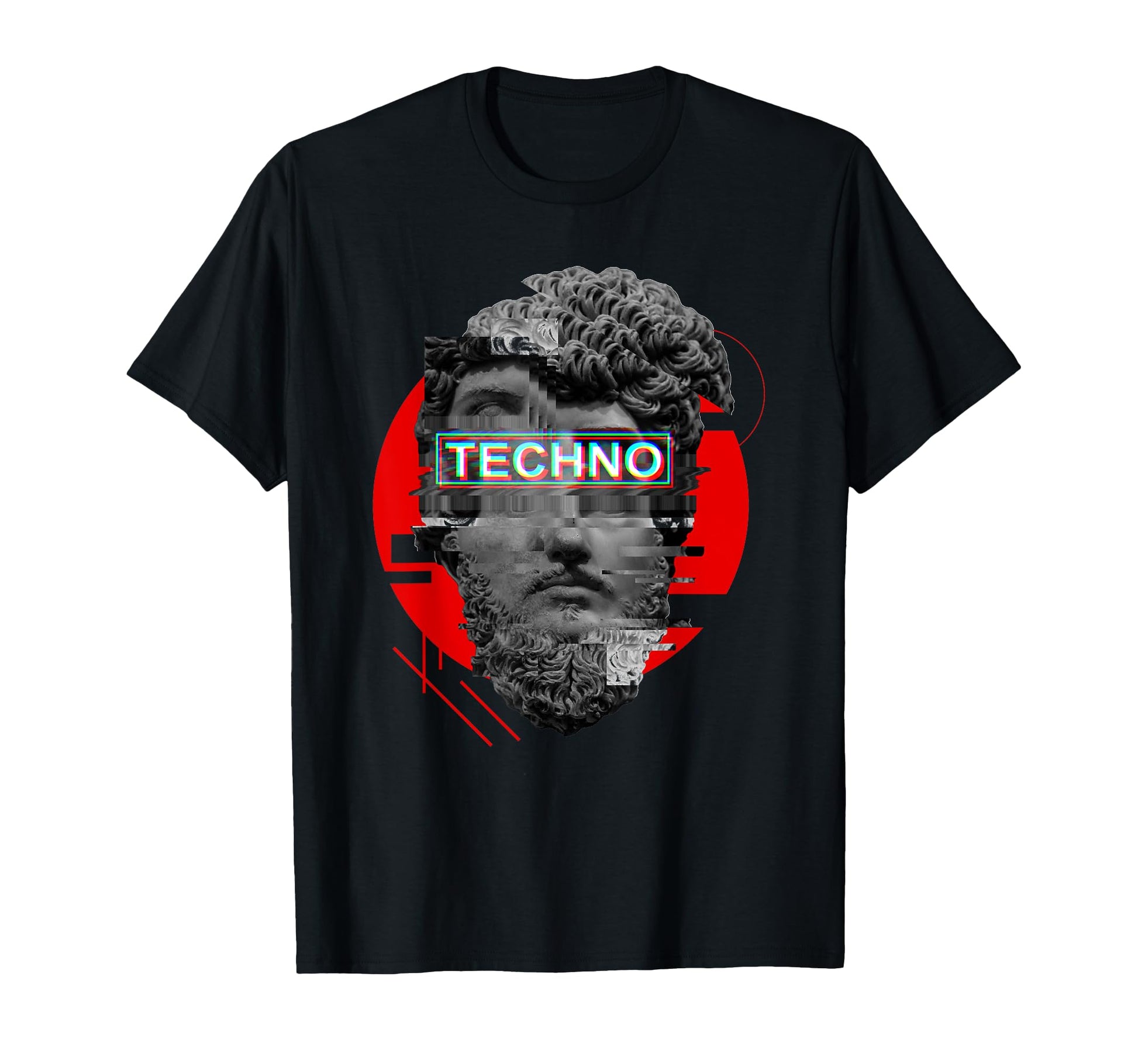 Techno Aesthetic Vaporwave Greek T-Shirt - Novelty Apparel for Adults - T-Shirt, Sweatshirt, Hoodie