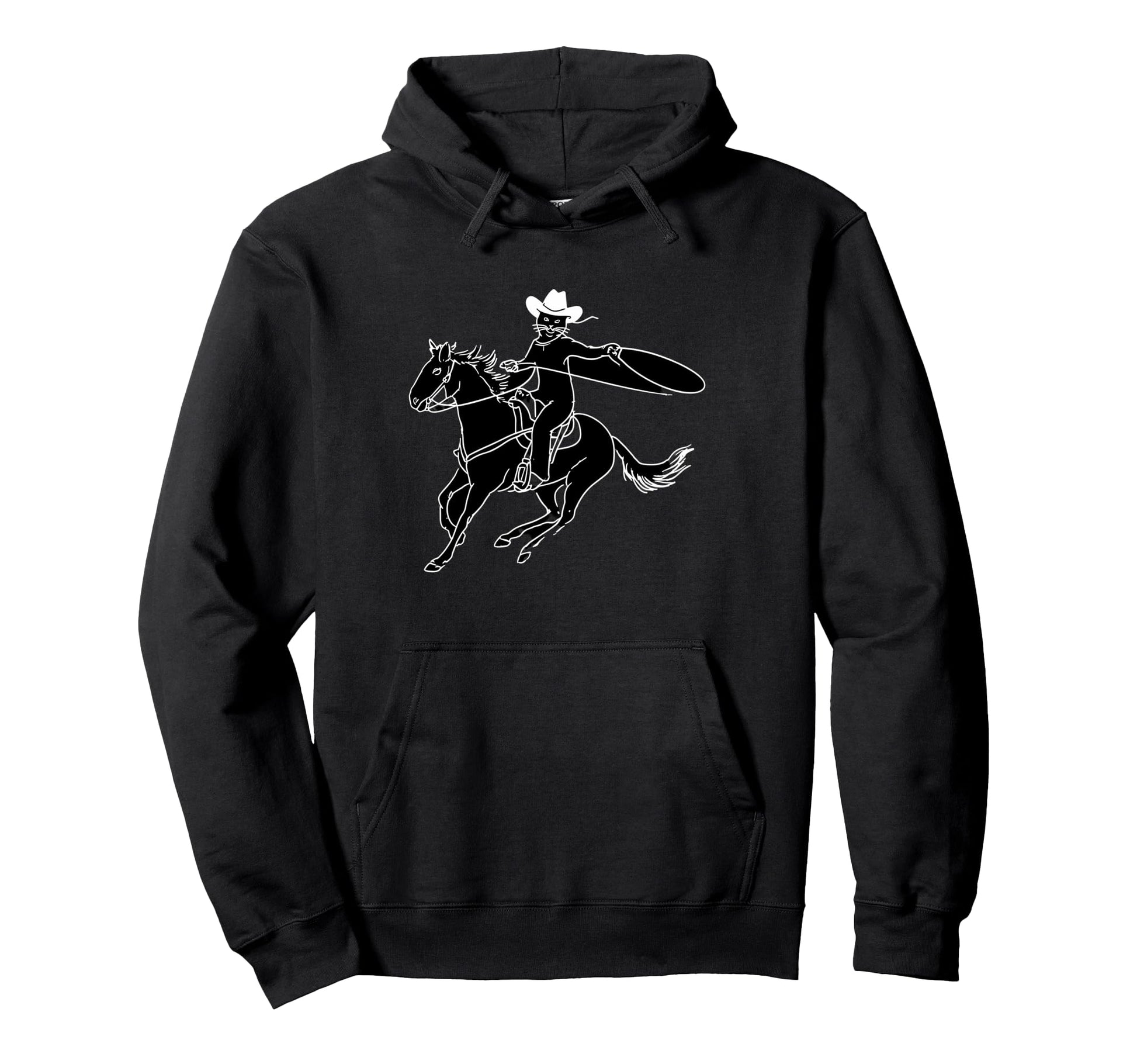 Country Western Cowgirl Funny Cowboy Hoodie - Minimalist Print Men Women - T-Shirt, Sweatshirt, Hoodie
