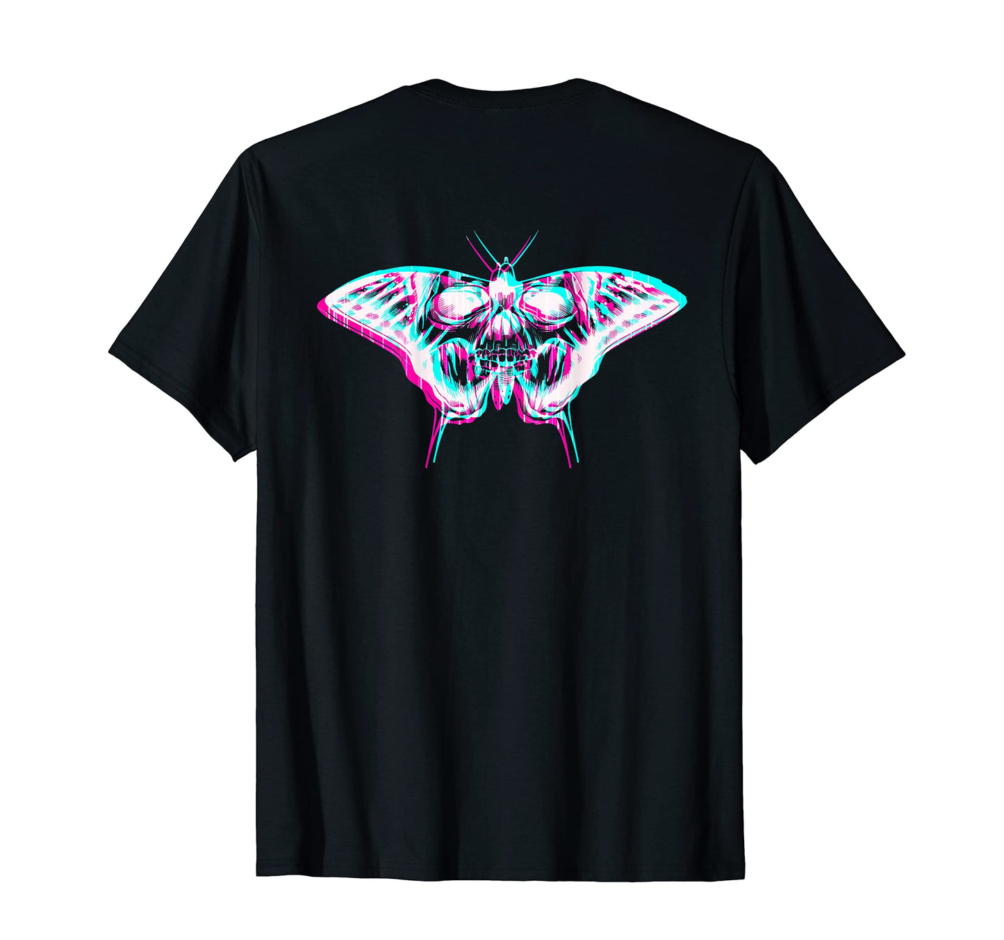 Aesthetic Pastel Goth Butterfly Skull T-Shirt - Custom Art Print Men Women - T-Shirt, Sweatshirt, Hoodie