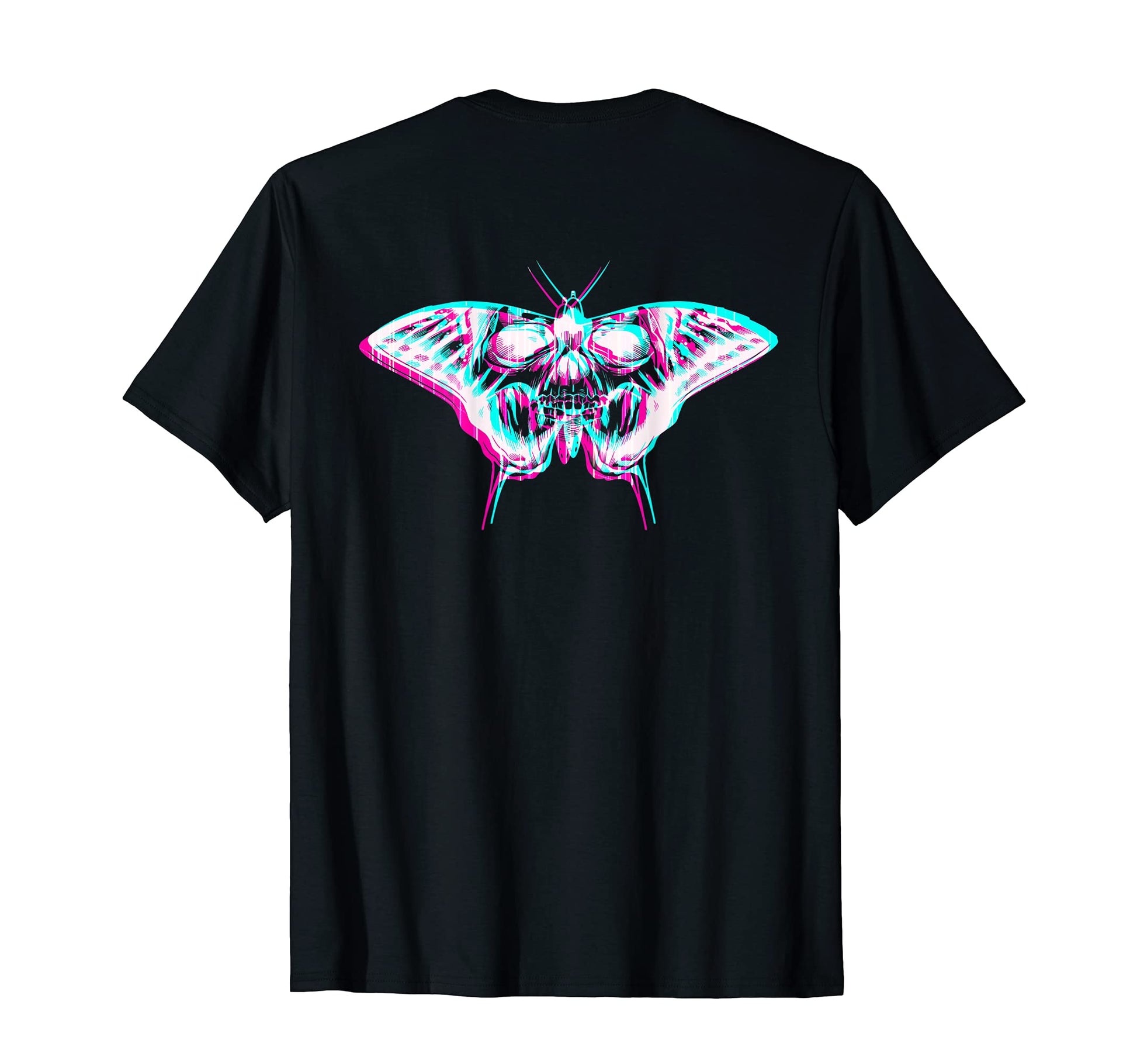Aesthetic Pastel Goth Butterfly Skull T-Shirt - Custom Art Print Men Women - T-Shirt, Sweatshirt, Hoodie