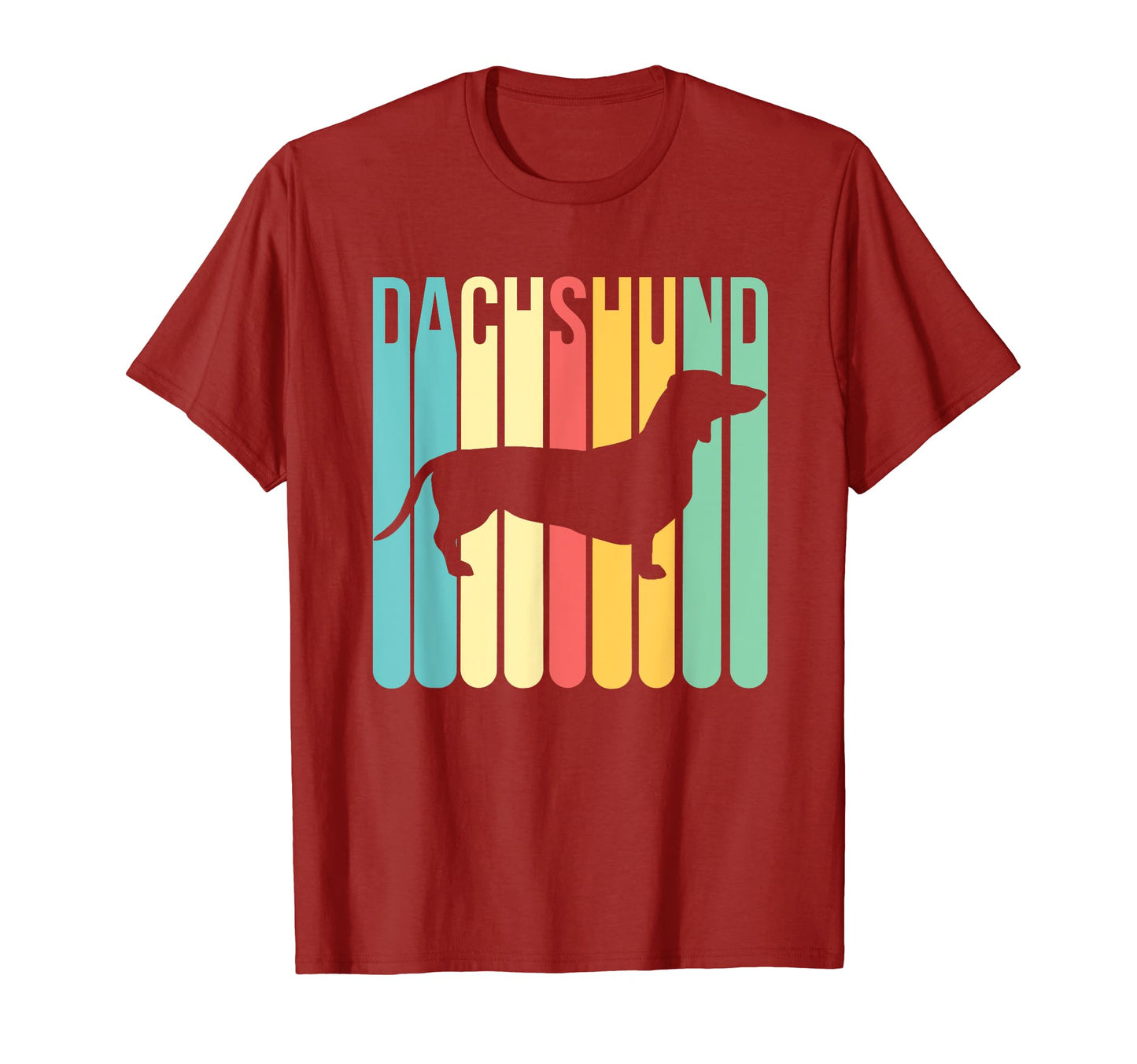 Dachshund Rainbow T-Shirt - Novelty Apparel for Adults - T-Shirt, Sweatshirt, Hoodie