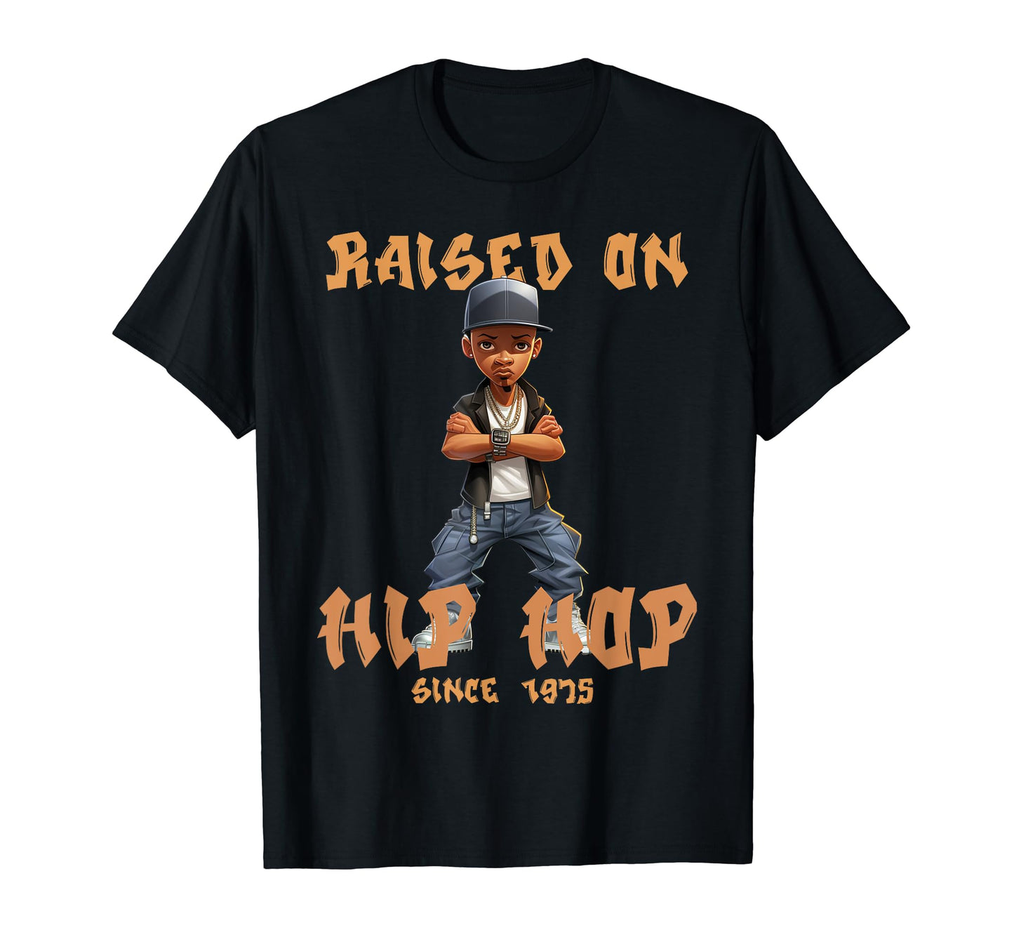Raised Hip Hop Music Old School T-Shirt - Casual Everyday Wear Unisex - T-Shirt, Sweatshirt, Hoodie