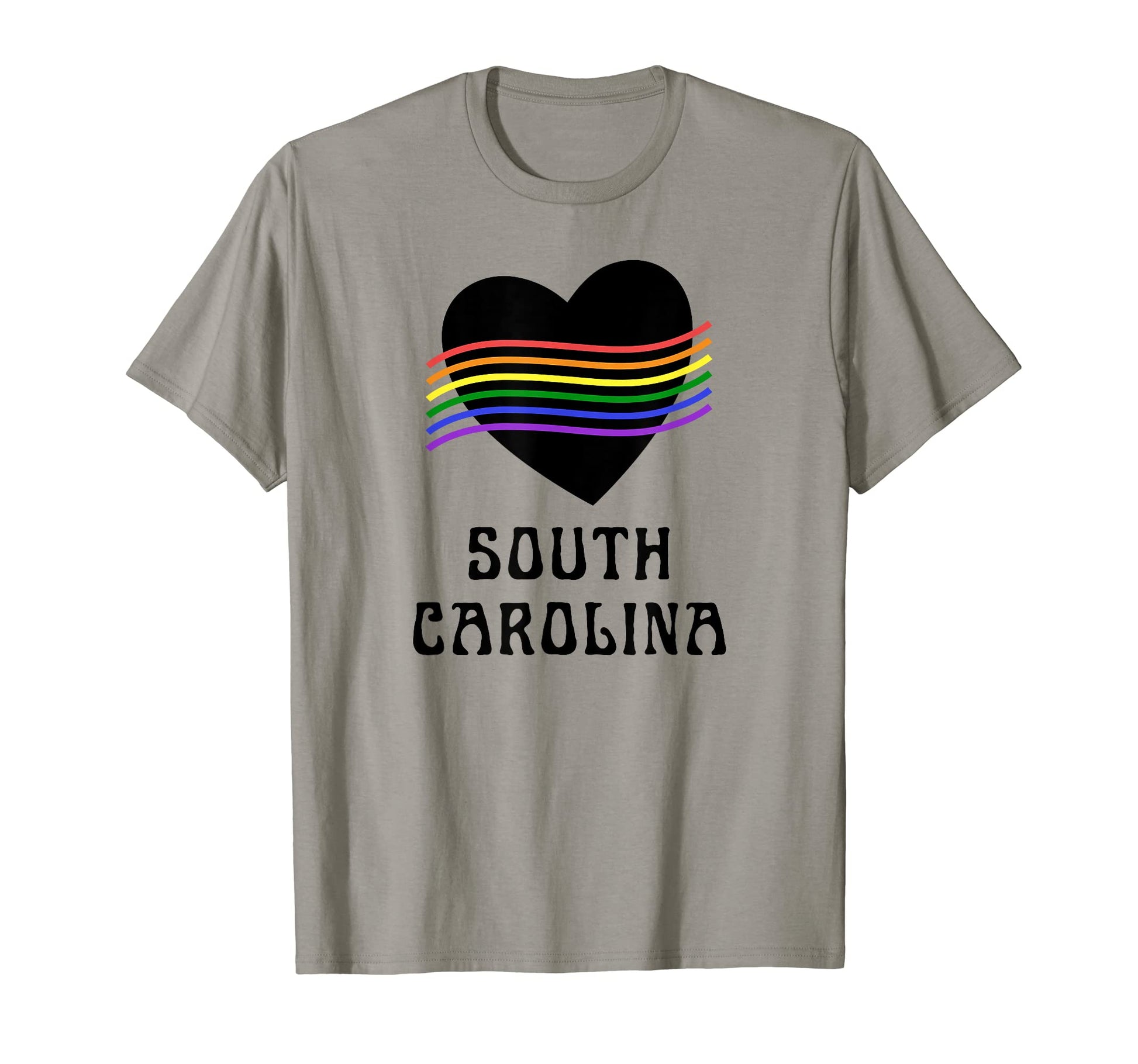 South Carolina Gay Pride Rainbow T-Shirt - Aesthetic Graphic for Adults - T-Shirt, Sweatshirt, Hoodie