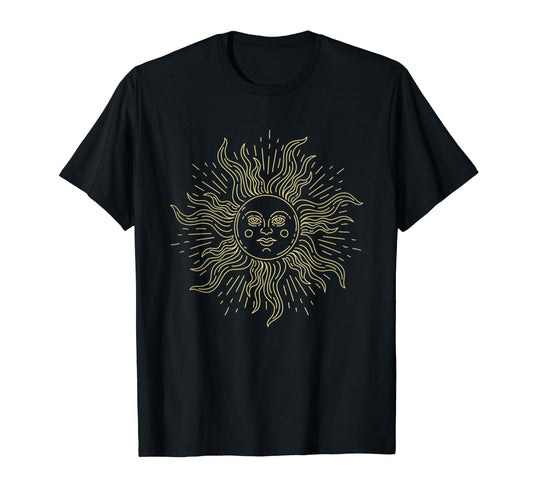 Boho Golden Sun Bohemian Hippie T-Shirt - Casual Everyday Wear Men Women - T-Shirt, Sweatshirt, Hoodie