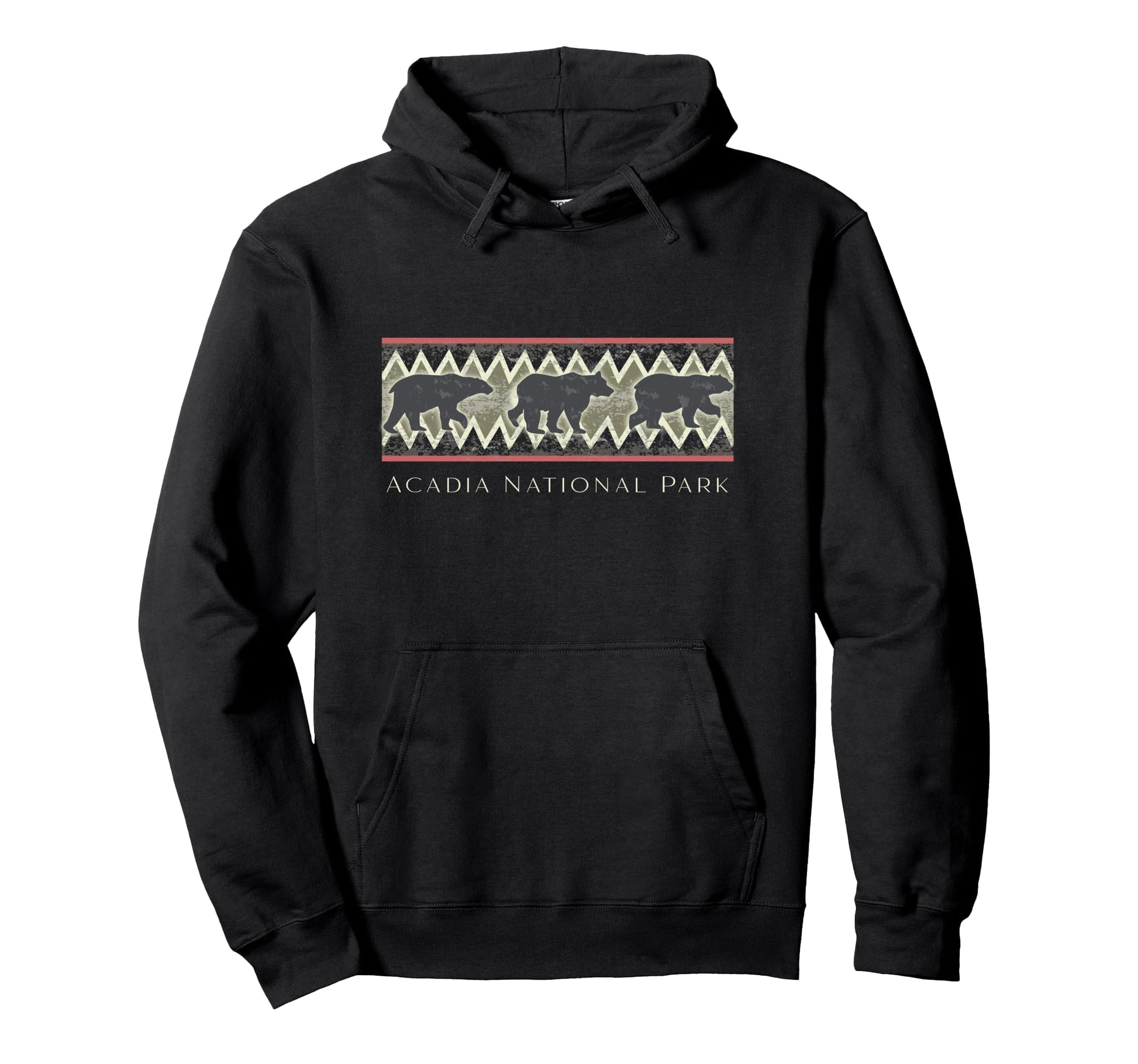 Acadia National Park Bear Hoodie - Fun Novelty Design for Adults - T-Shirt, Sweatshirt, Hoodie