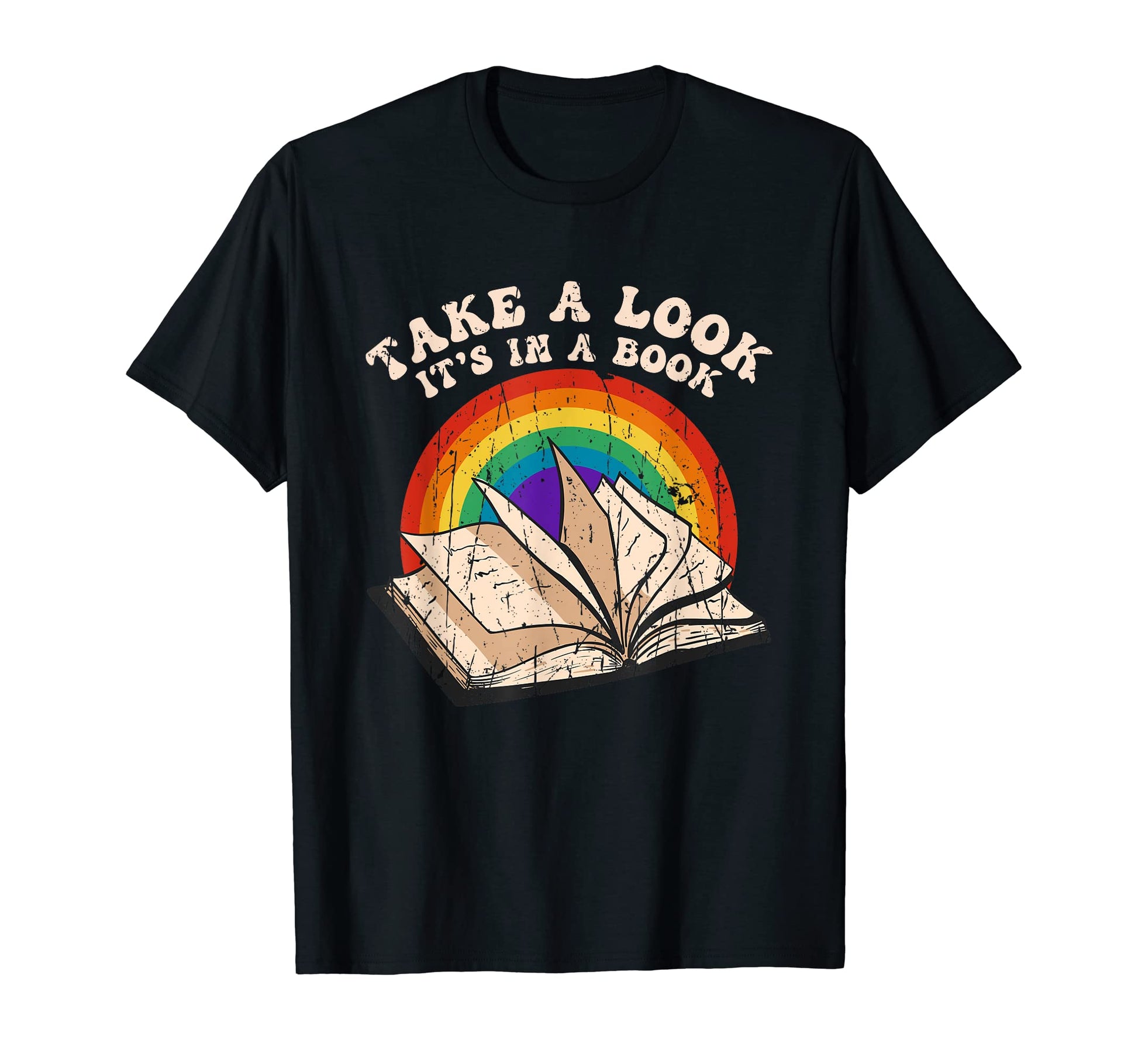 Take Its Book Reading Rainbow T-Shirt - Graphic Print for Adults - T-Shirt, Sweatshirt, Hoodie
