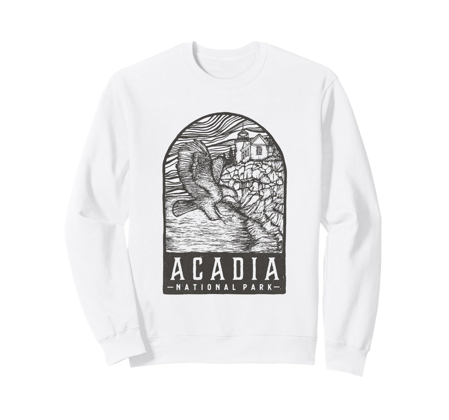 Acadia National Park Hiking Sweatshirt - Graphic Print Men Women - T-Shirt, Sweatshirt, Hoodie