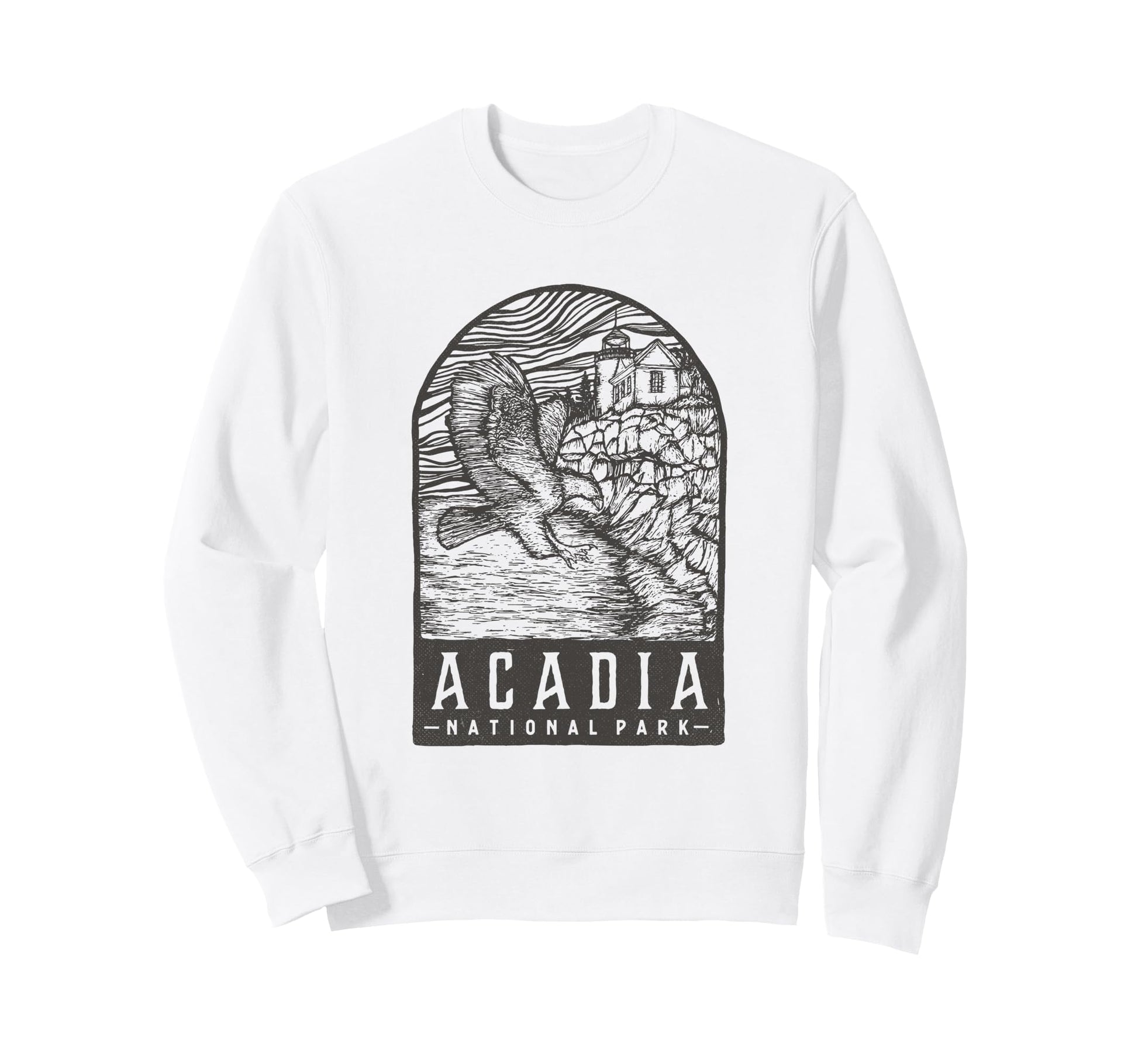 Acadia National Park Hiking Sweatshirt - Graphic Print Men Women - T-Shirt, Sweatshirt, Hoodie
