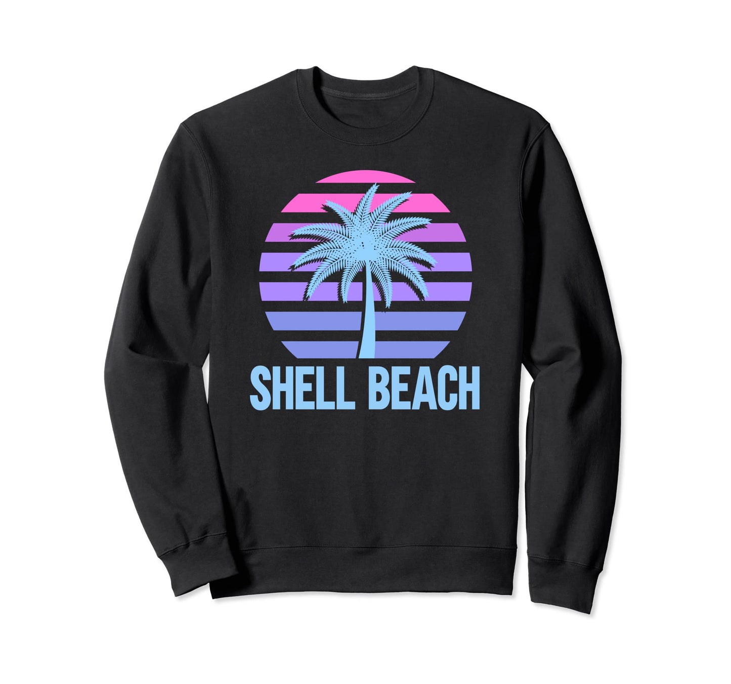 Shell Beach Vacation Vaporwave Sweatshirt - Aesthetic Graphic Unisex - T-Shirt, Sweatshirt, Hoodie