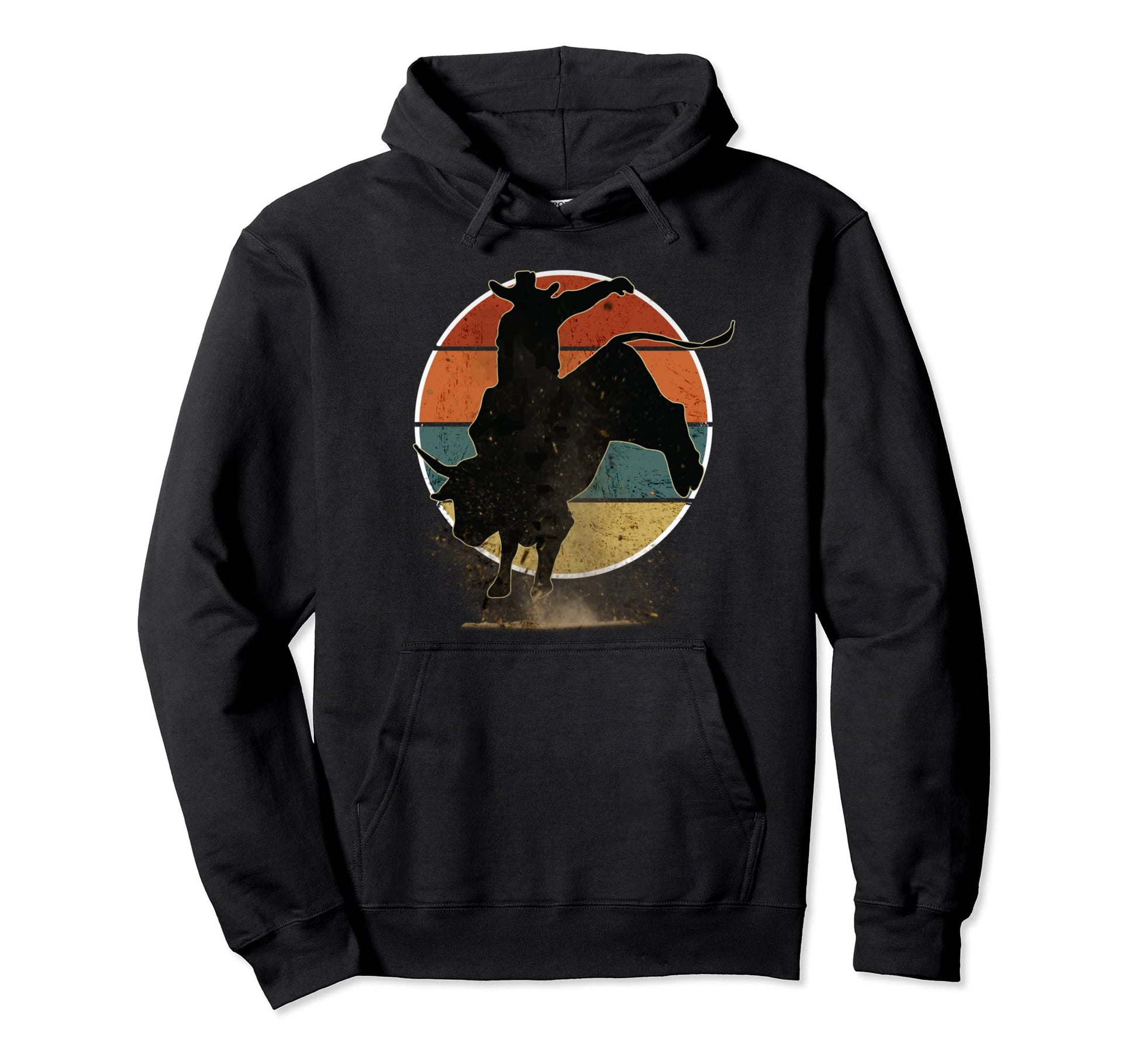 Bull Rider Gift Rodeo Cowboy Bull Hoodie - Minimalist Print for Adults - T-Shirt, Sweatshirt, Hoodie