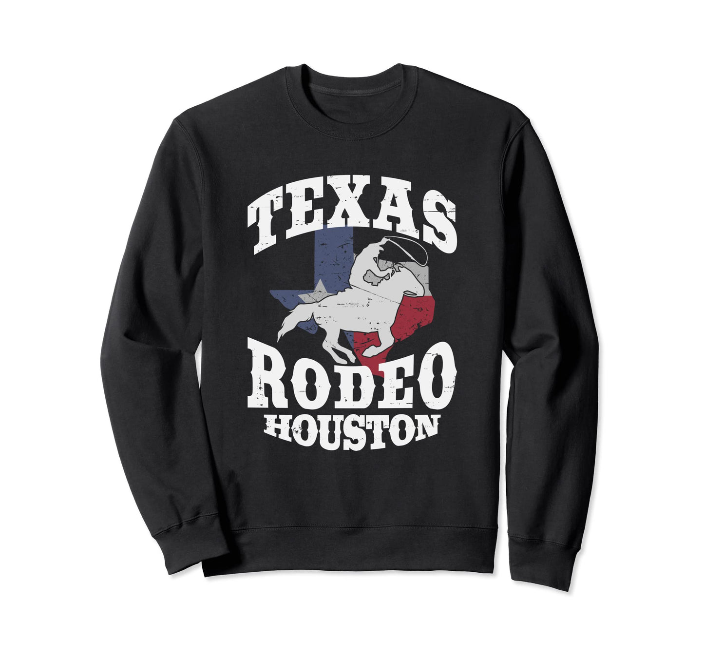 Houston Texas Rodeo Western Sweatshirt - Minimalist Print for Adults - T-Shirt, Sweatshirt, Hoodie