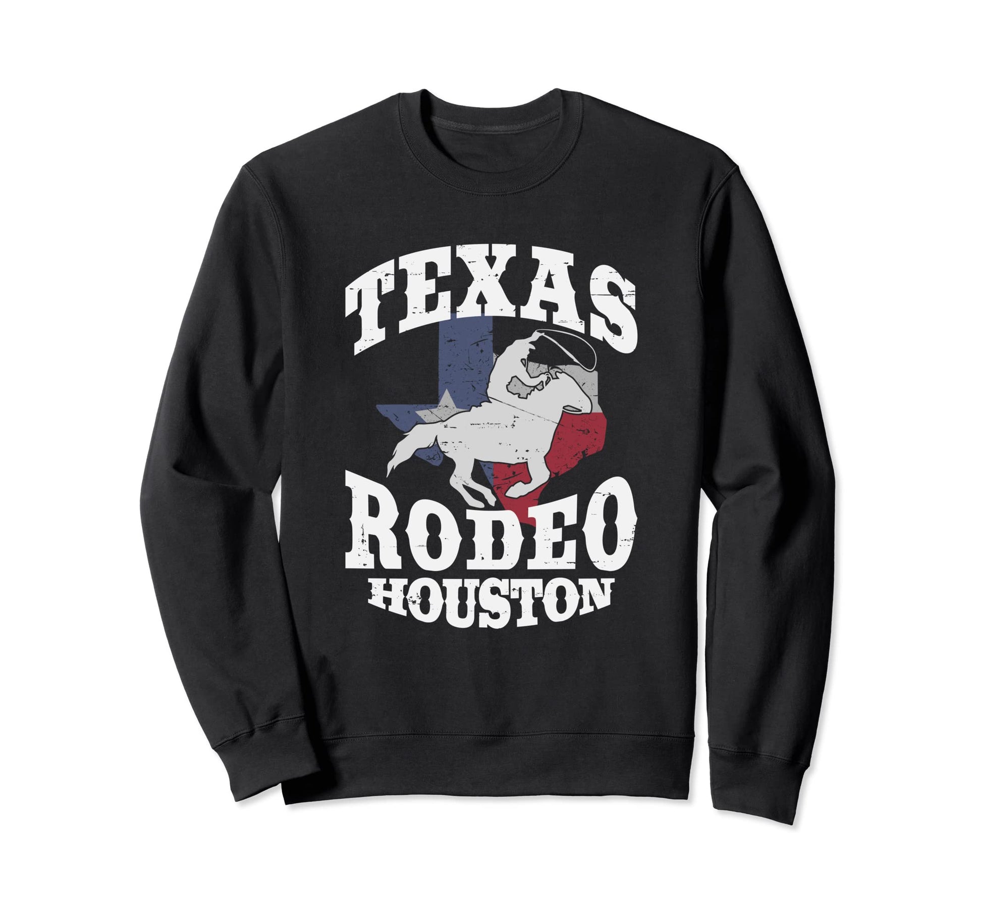 Houston Texas Rodeo Western Sweatshirt - Minimalist Print for Adults - T-Shirt, Sweatshirt, Hoodie