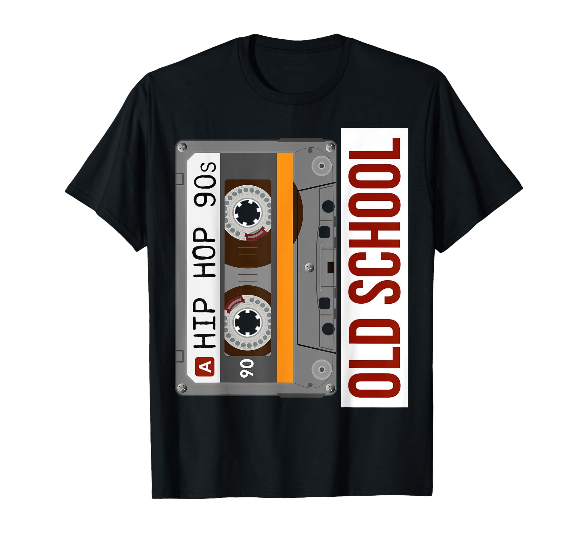 Old School Hip Hop Cassette Tape Rap T-Shirt - Custom Art Print for Adults - T-Shirt, Sweatshirt, Hoodie