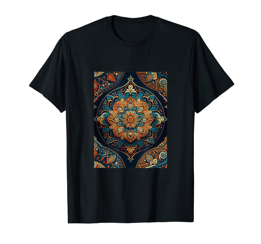 Bohemian Moroccan Pattern Floral Boho T-Shirt - Novelty Apparel Unisex - T-Shirt, Sweatshirt, Hoodie