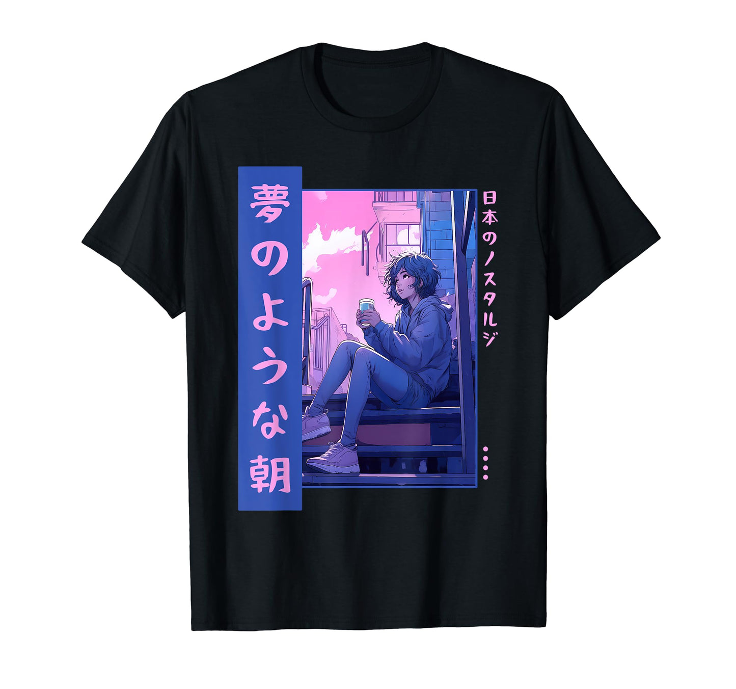 Vaporwave Japanese Aesthetic Kawaii T-Shirt - Novelty Apparel for Adults - T-Shirt, Sweatshirt, Hoodie